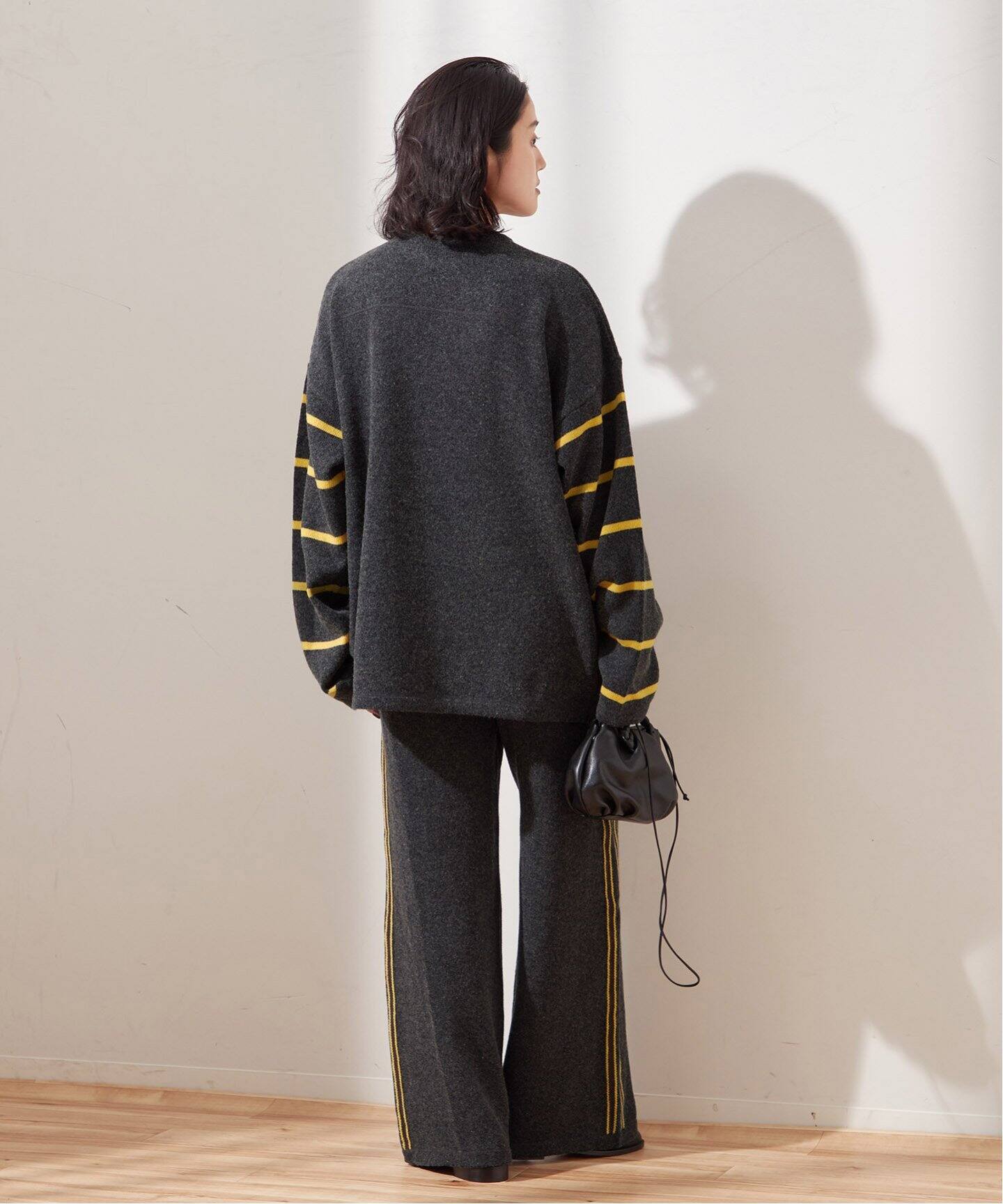 uhr ウーア レースアップニットパンツ uhr ウーア レースアップニットパンツ