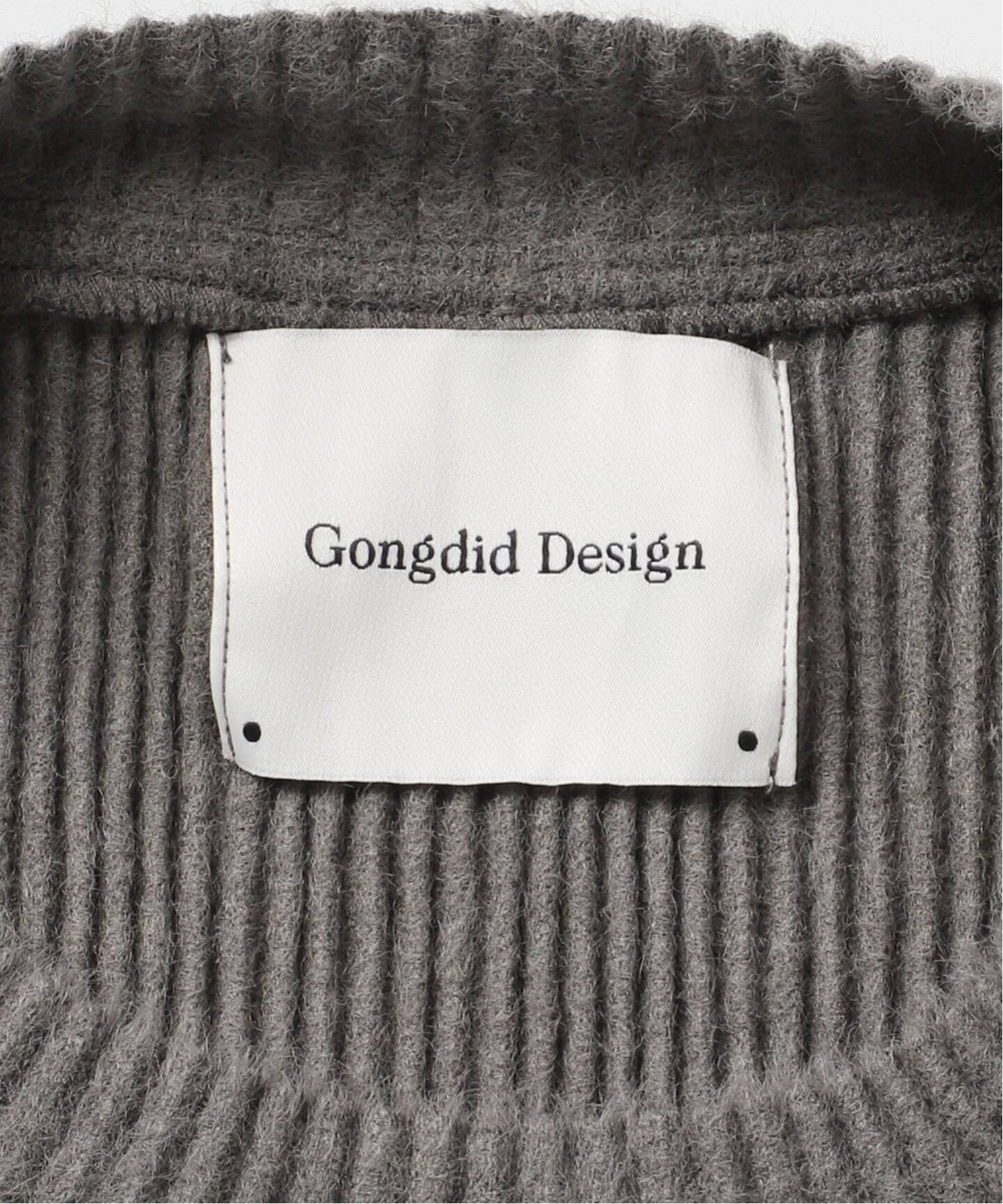 Gongdid Design/ゴンディッドデザイン】Knit pleated vest：ベスト