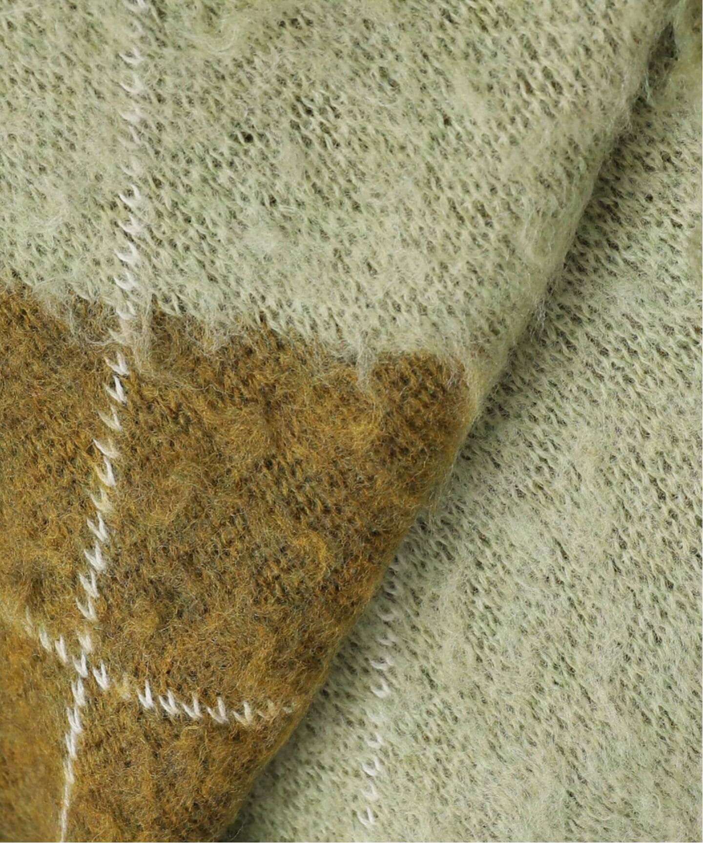 JANE SMITH】 7G WOOL JACQUARD ARGYLE CD：カーディガン