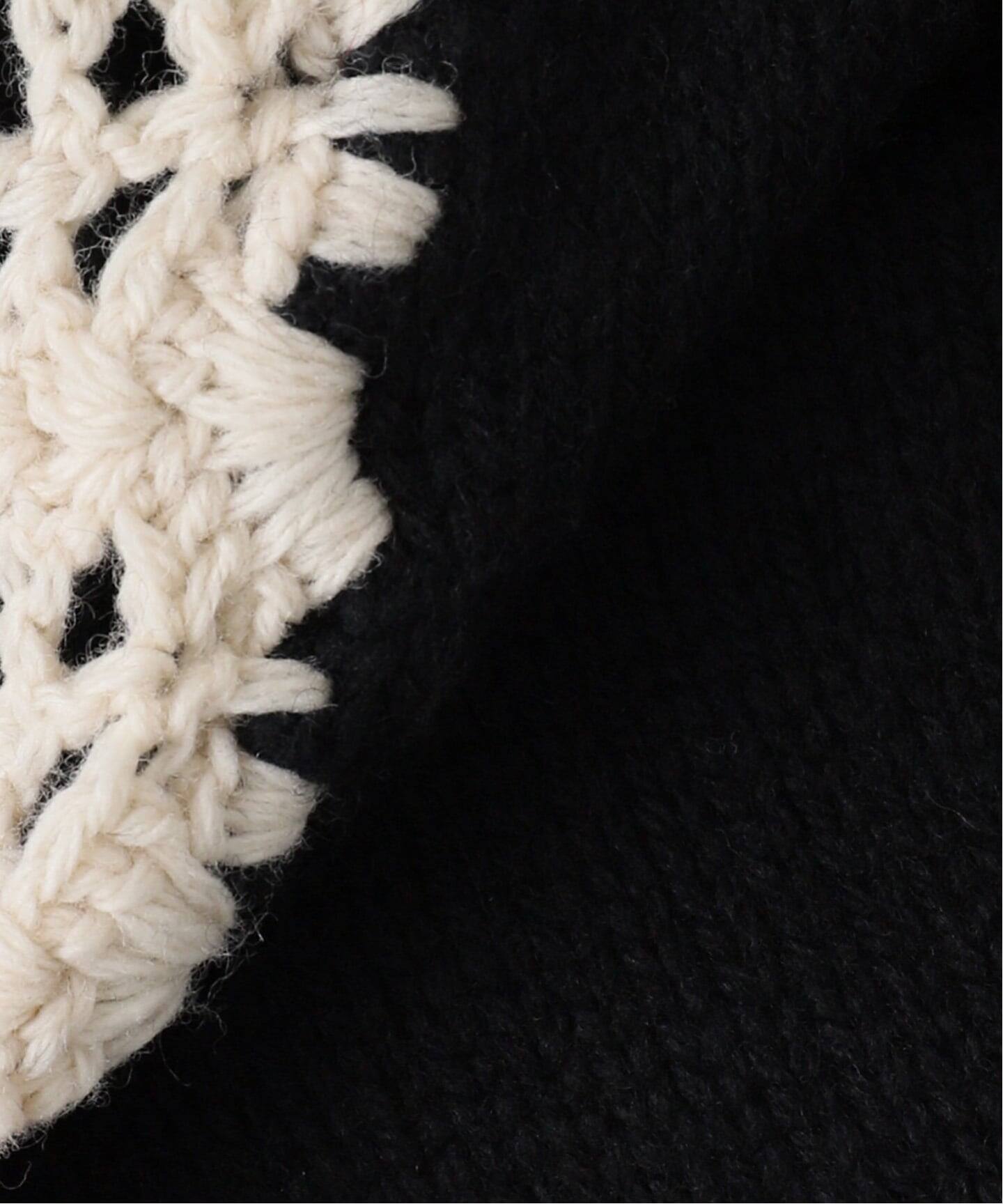 JANE SMITH】5G PLAIN STITCH AND CROCHET C：カーディガン