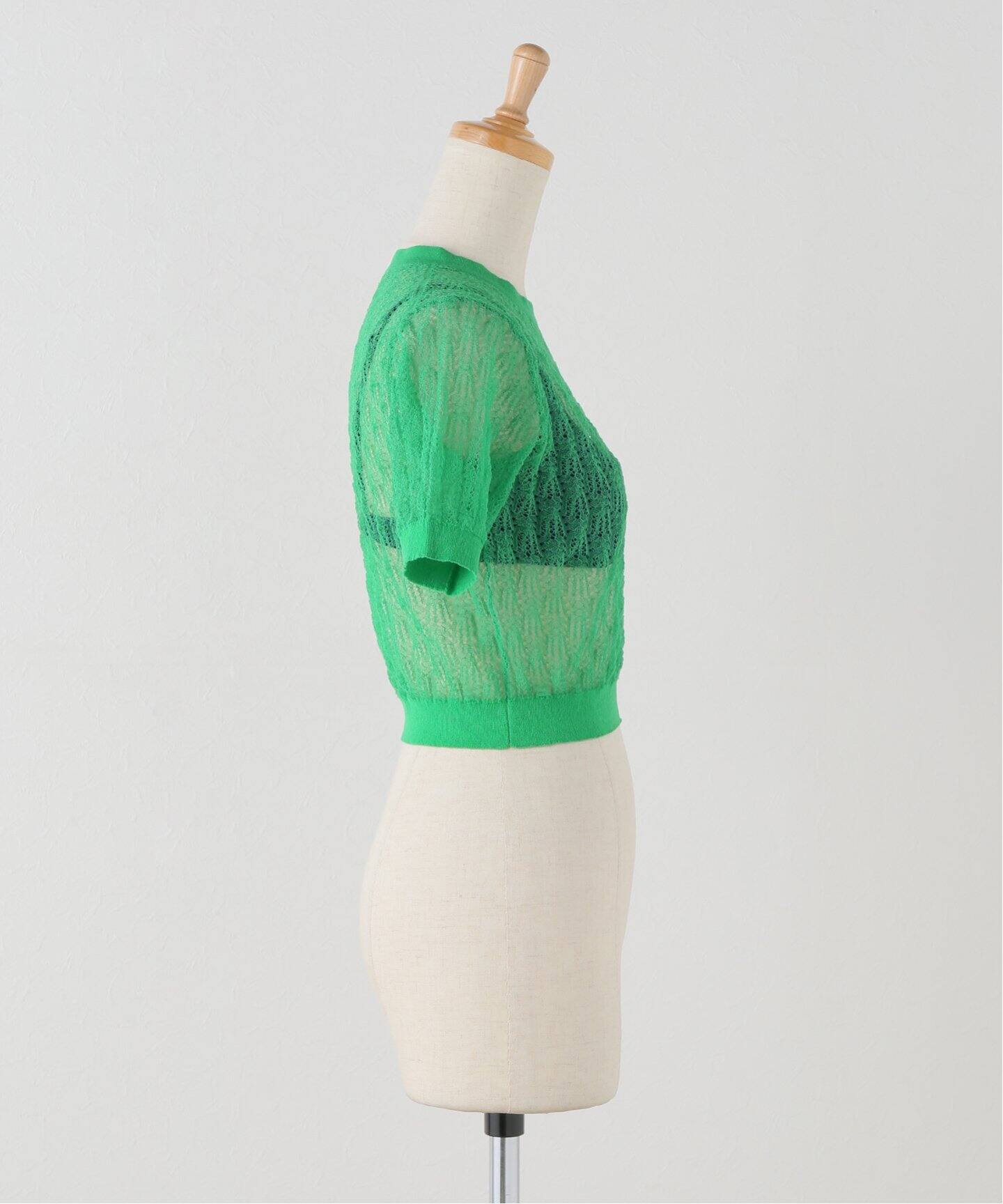 NICENICE MOMENT/ナイスナイスモーメント】LACE KNIT TOP