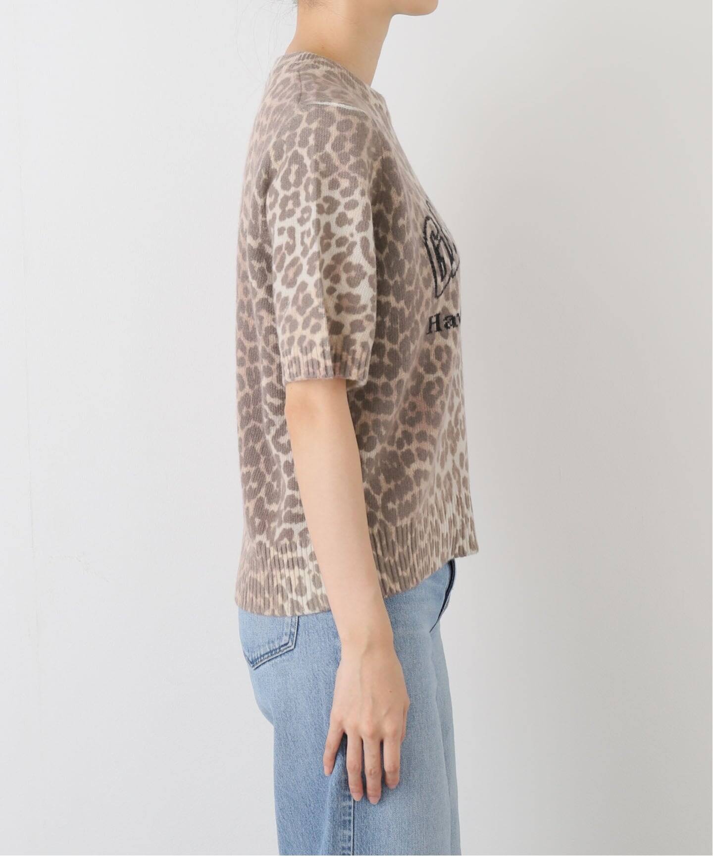 GANNI/ガニー】Graphic Wool Mix Printed Leopard T：ニット（ニット