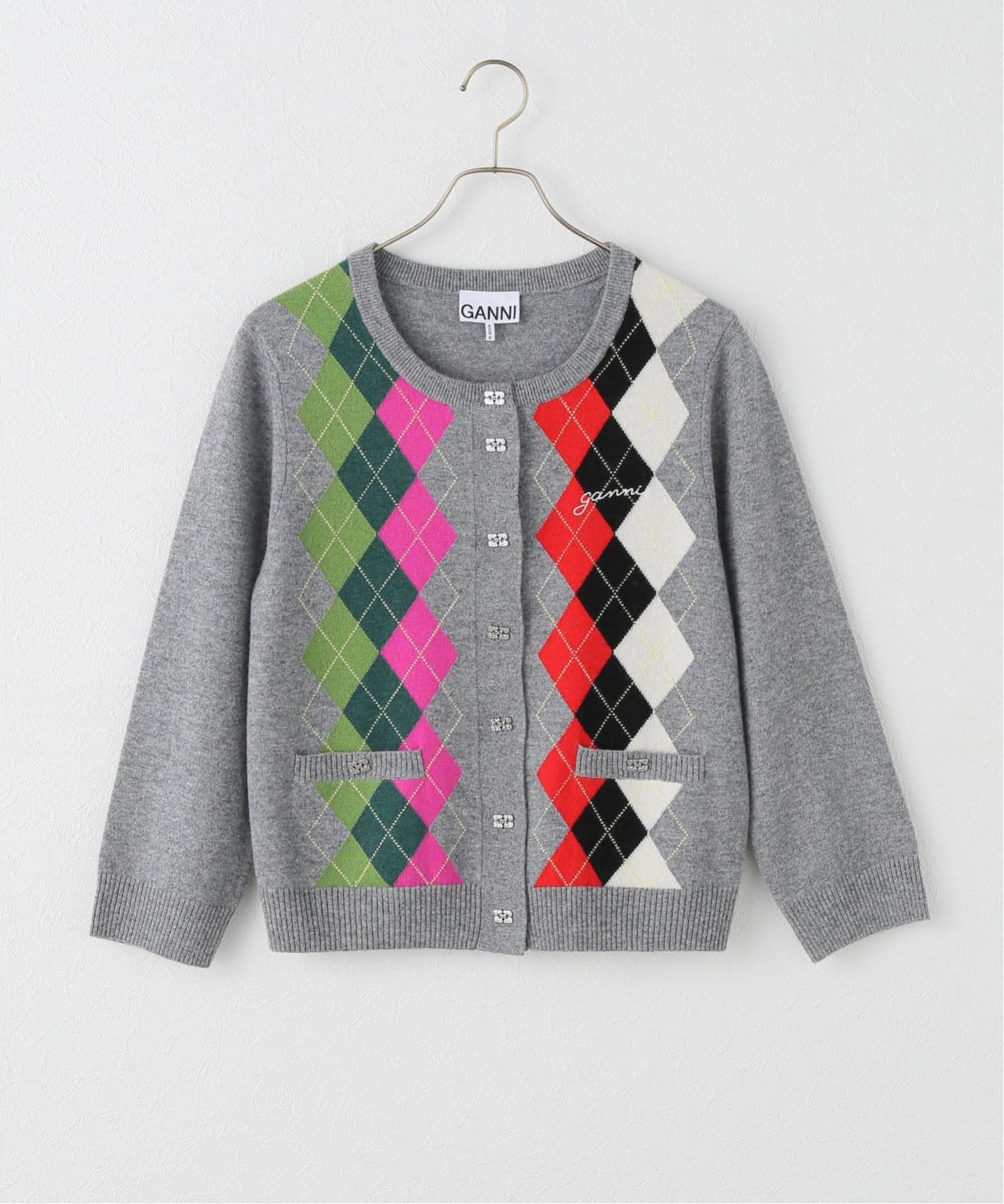GANNI ガニー　モヘア　カーディガン GANNI（ガニー）の「GANNI Mohair Cardigan（ニット/セーター