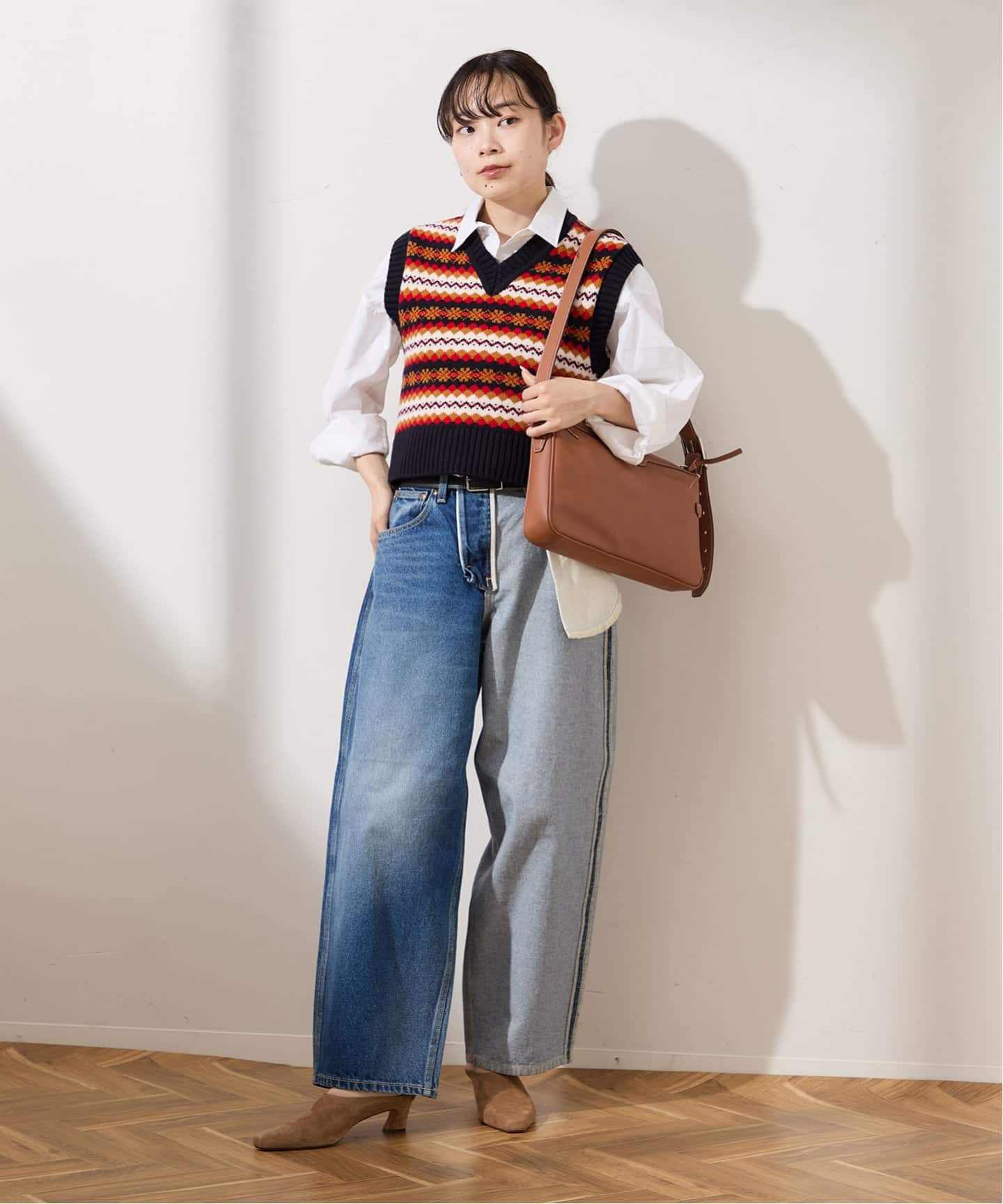 INSCRIRE アンスクリア Vネック ニット ベスト INSCRIRE アンスクリア 21SS Vネックニットベスト I21SS-K18
