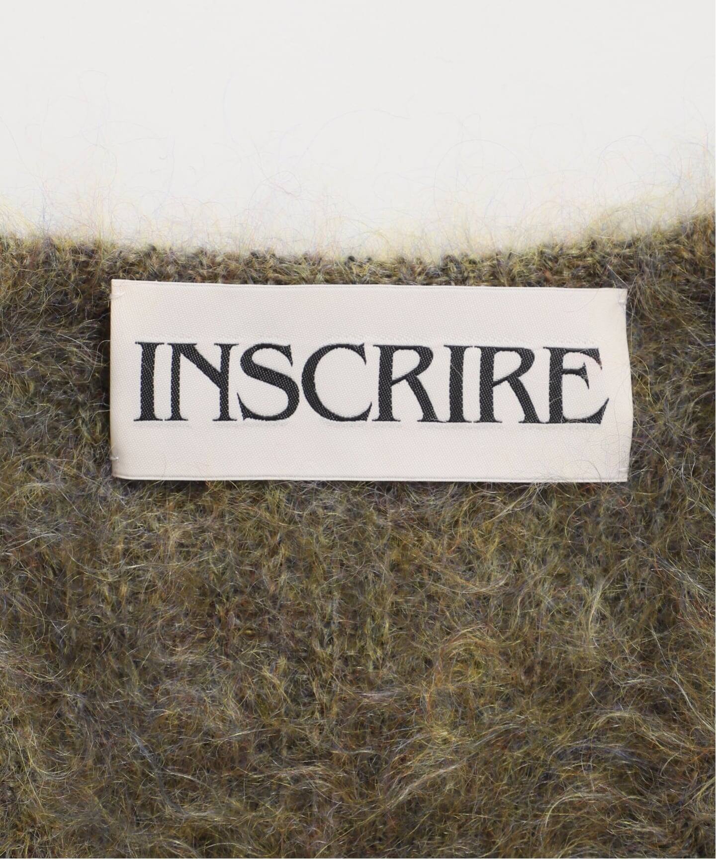 INSCRIRE /アンスクリア】Shaggy V-Neck Cardigan：カーディガン