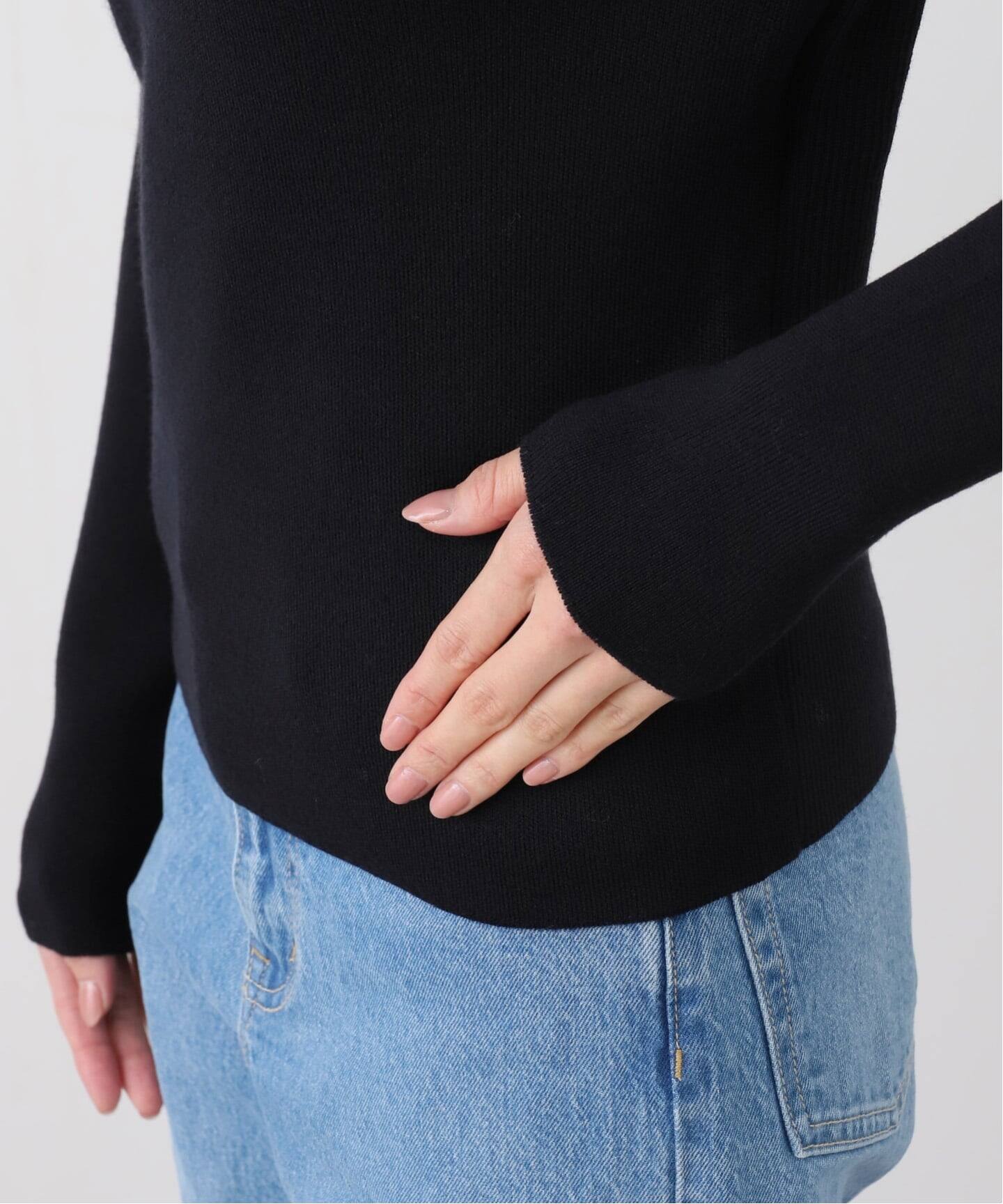 LOWER】 14G Smooth&Plainstitch Opened Back：ニット（ニット