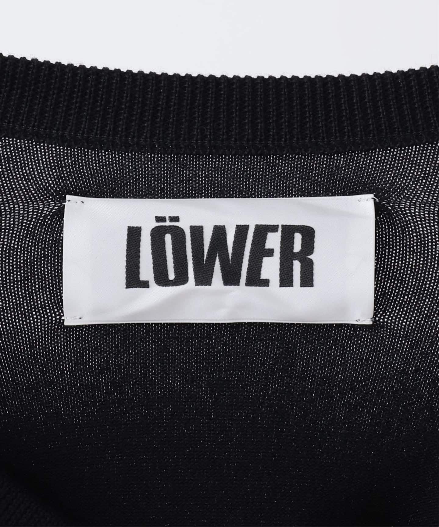 LOWER】 14G Smooth&Plainstitch Opened Back：ニット（ニット