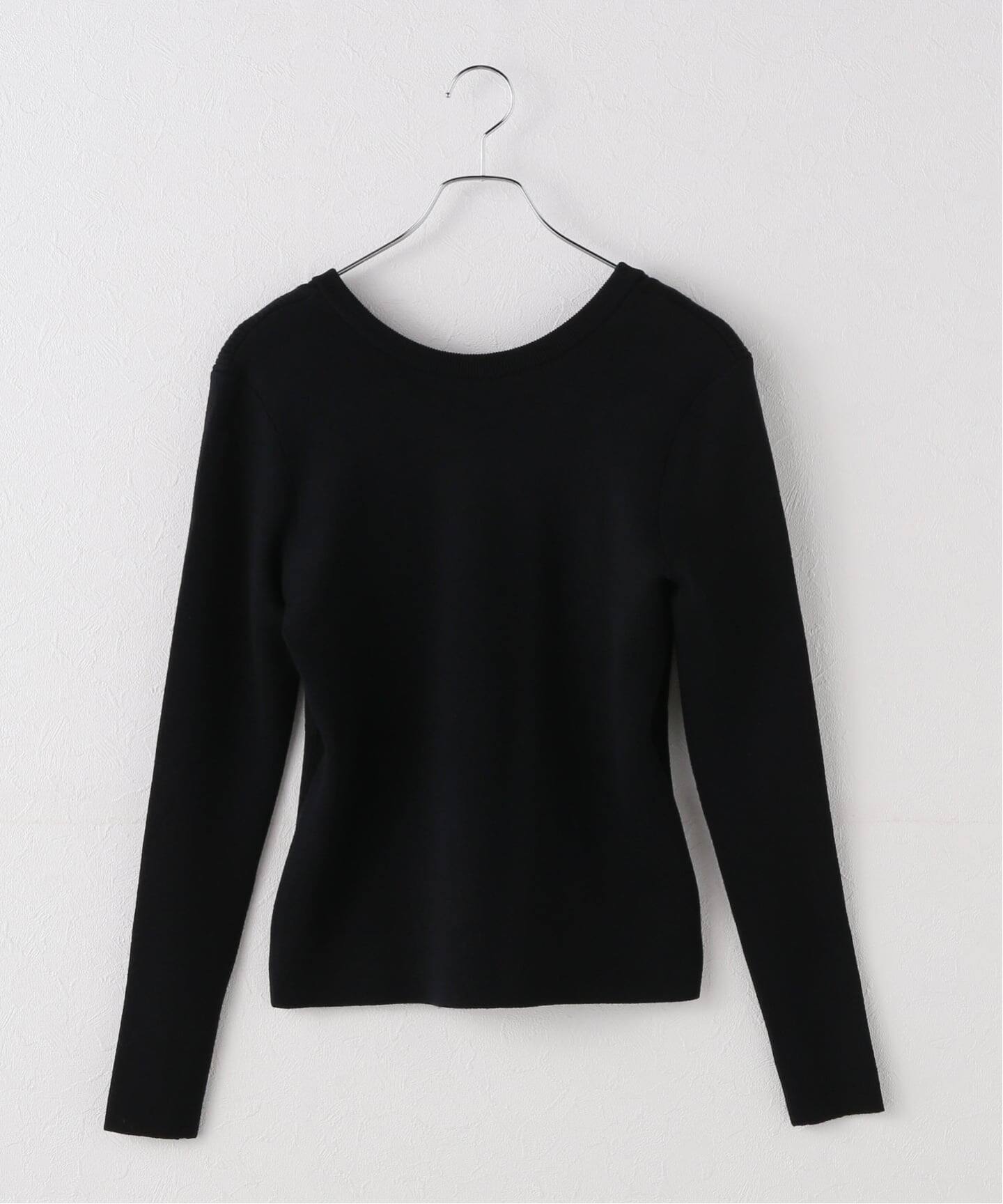 LOWER】 14G Smooth&Plainstitch Opened Back：ニット（ニット