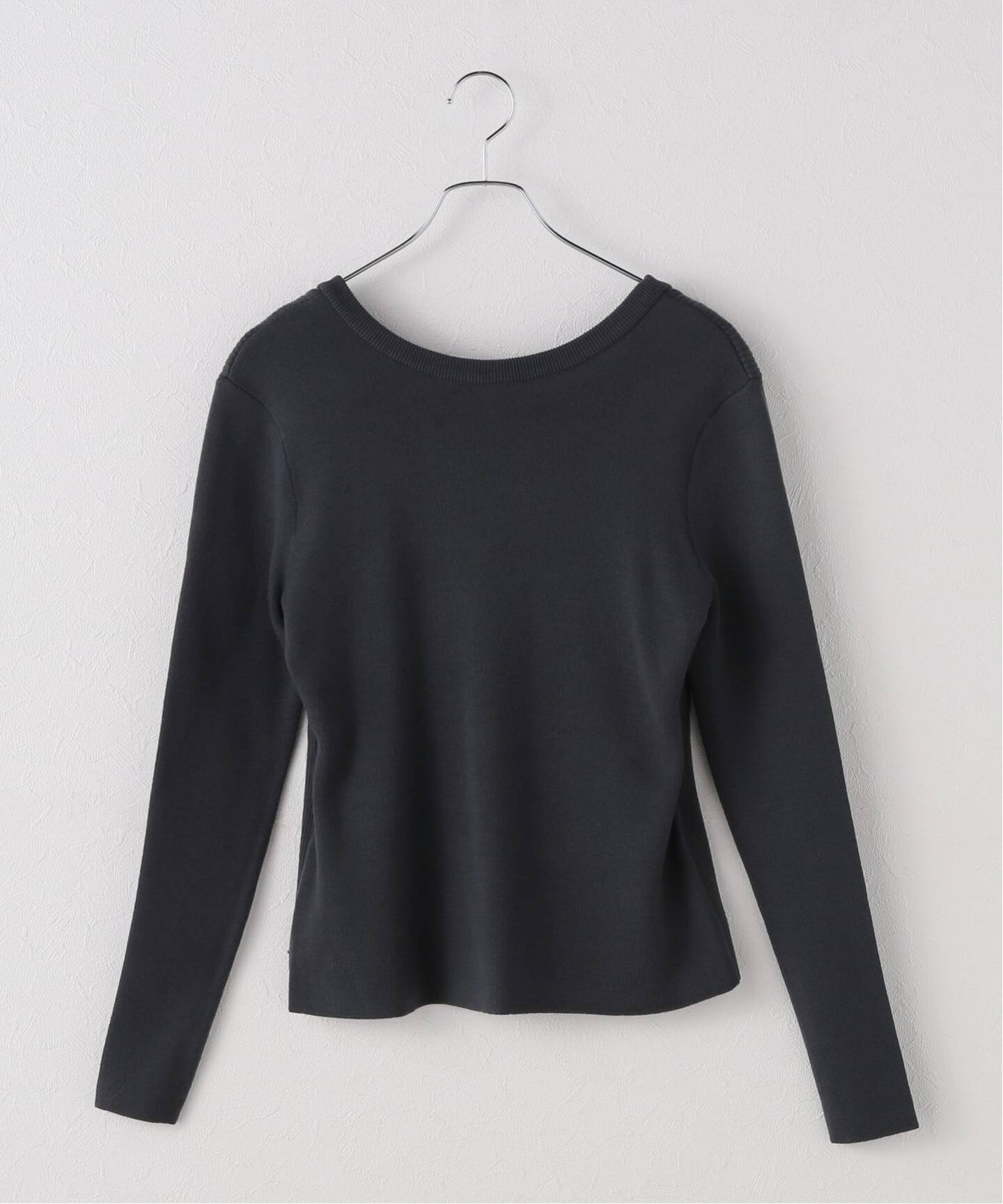 LOWER】 14G Smooth&Plainstitch Opened Back：ニット（ニット