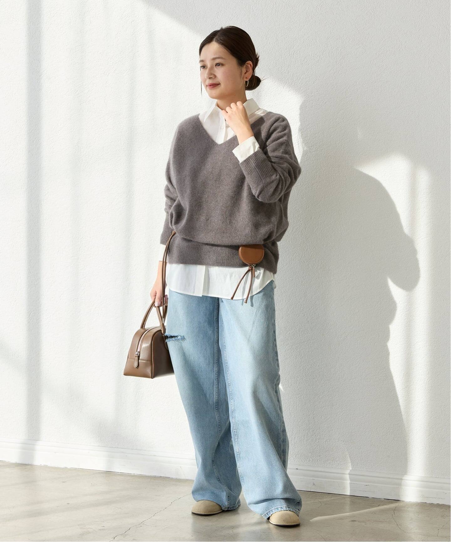 FOX WOOL 2WAY Vネックプルオーバー（ニット／セーター）｜JOURNAL