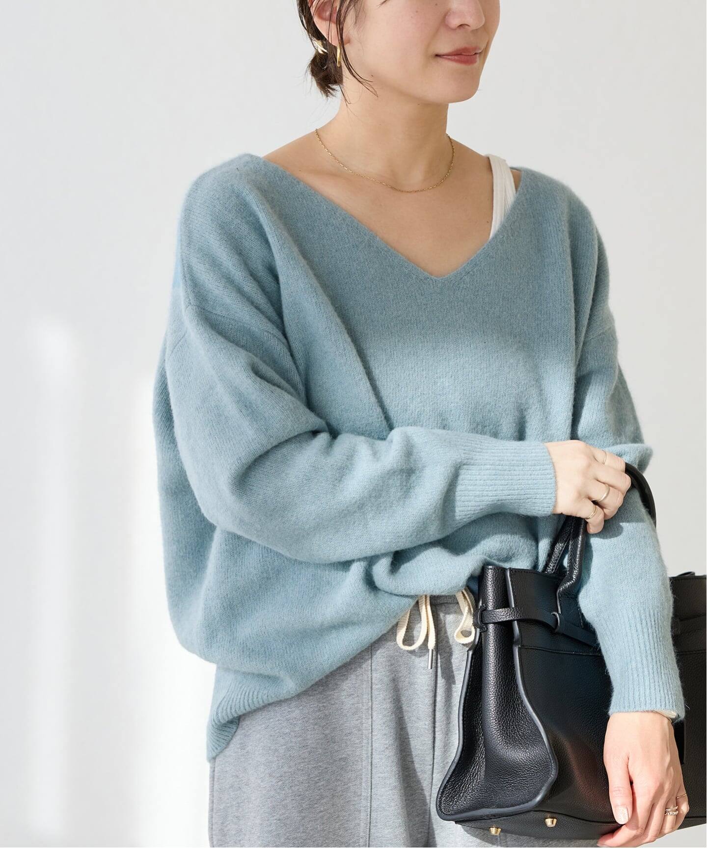 FOX WOOL 2WAY Vネックプルオーバー（ニット／セーター）｜JOURNAL