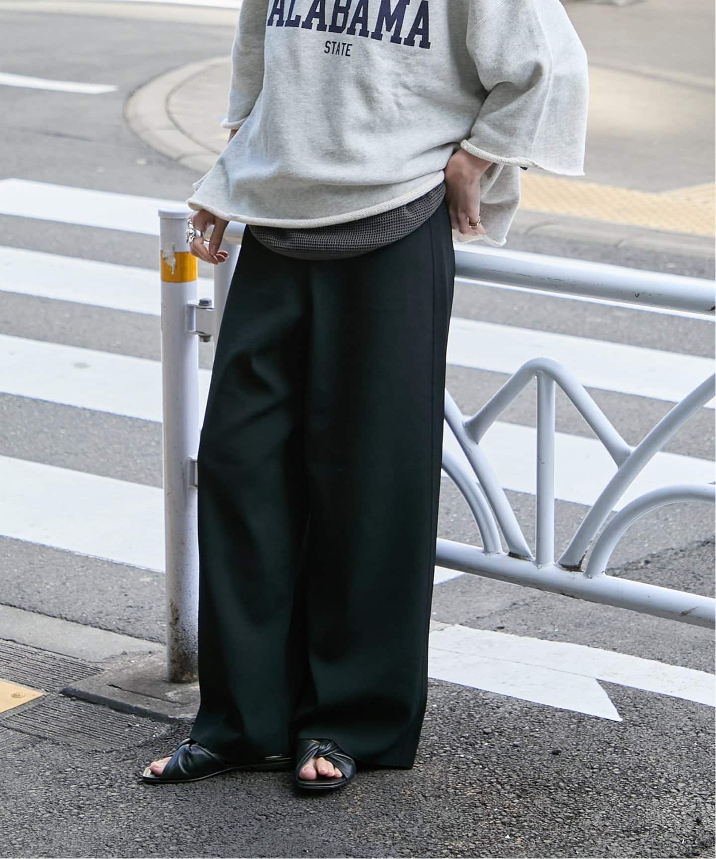 【美品】ジャーナルスタンダード ウォッシャブルコットンリネンVISワイドパンツ JOURNAL STANDARD（ジャーナルスタンダード）の