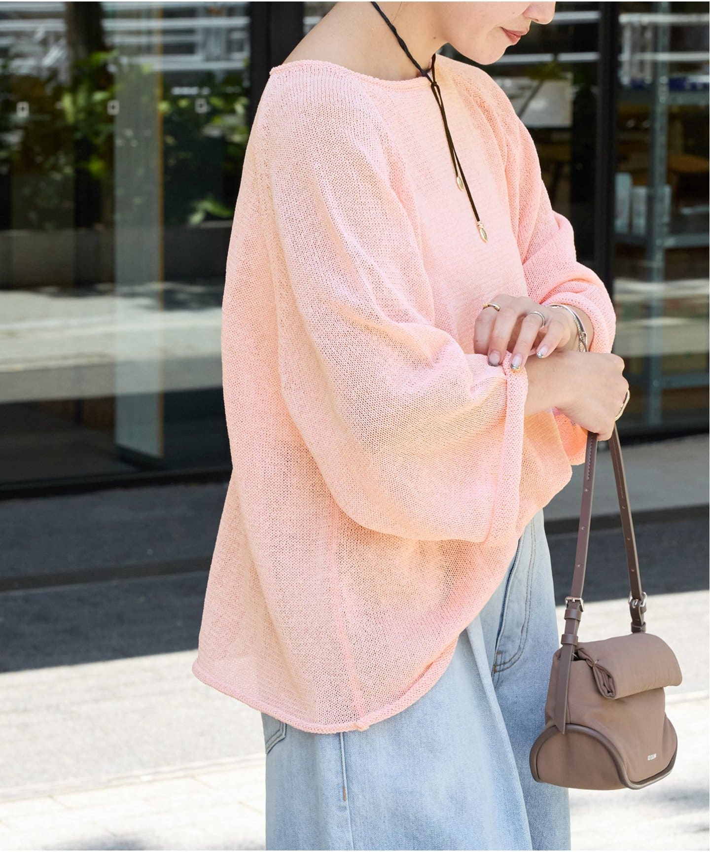 ペーパーヤーンサマーニットプルオーバー（ニット／セーター