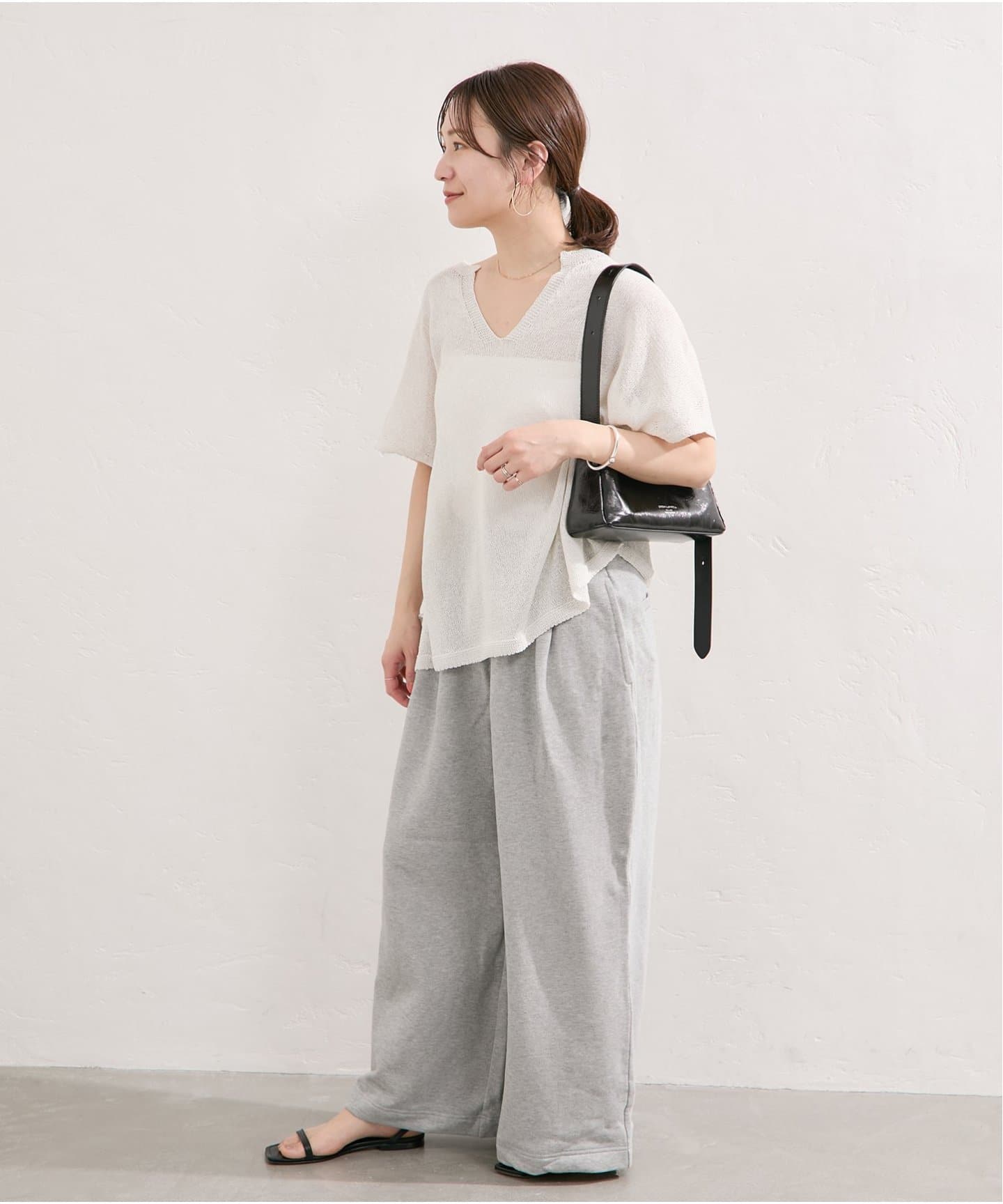 JOURNAL STANDARD 新品　ペーパーヤーンキーネックプルオーバー JOURNAL STANDARD｜《追加》ペーパーヤーンキーネックプル