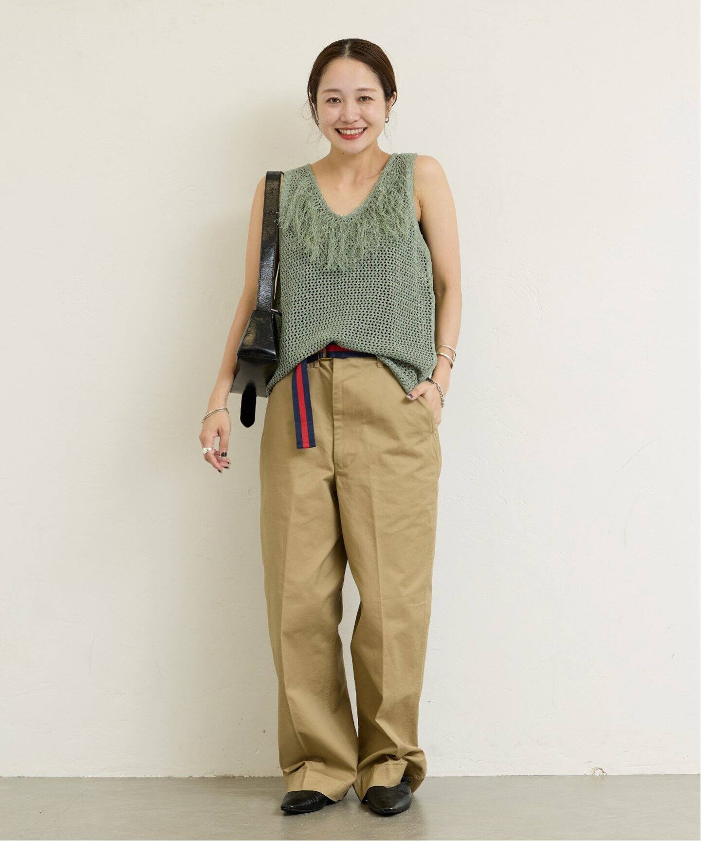 メッシュフリンジスリーブレス（ニット／セーター）｜JOURNAL STANDARD