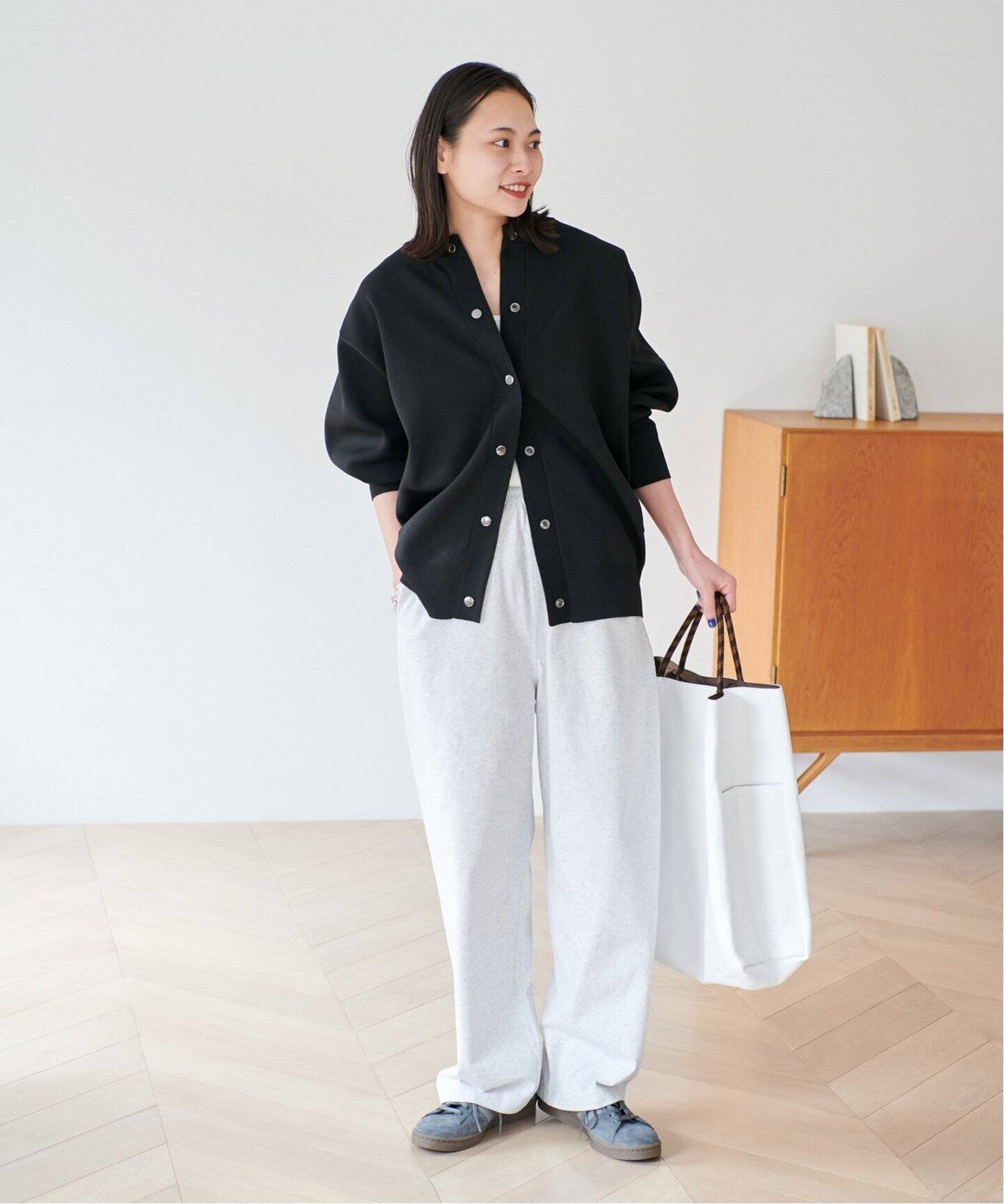 WEB限定追加4》ウォッシャブルバナナスリーブカーディガン  