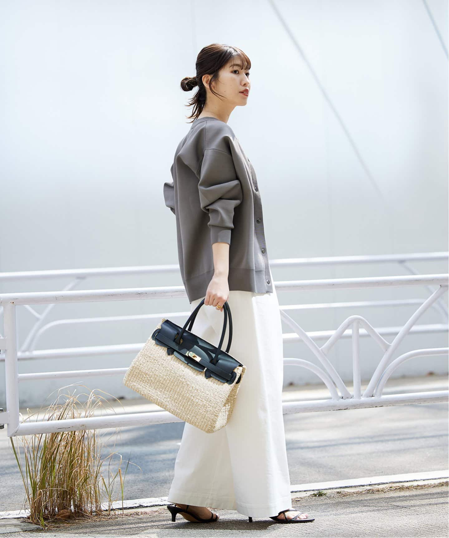 WEB限定追加5》ウォッシャブルバナナスリーブカーディガン