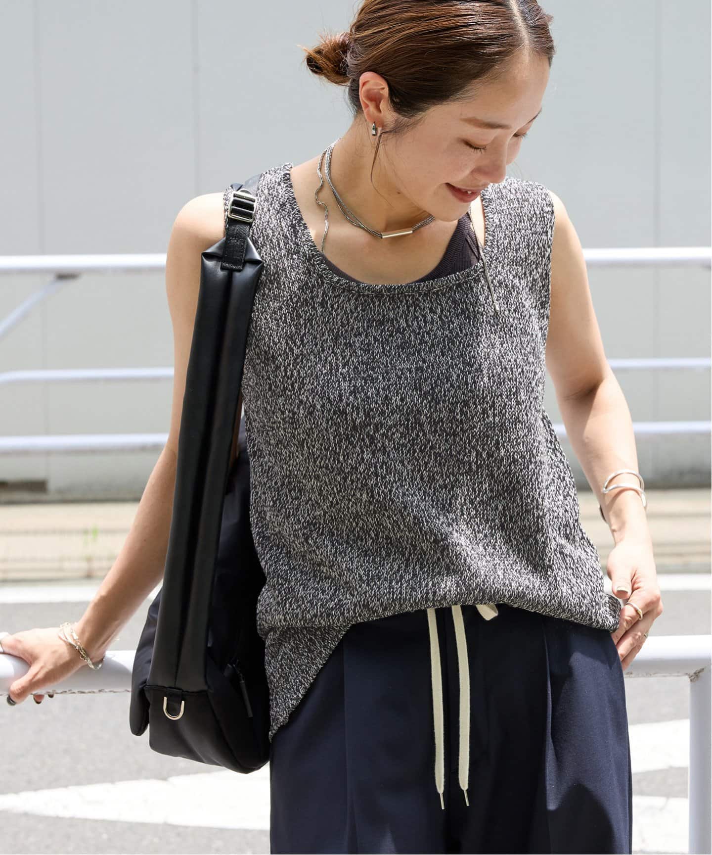 ジャーナルスタンダード ニット トップス 長袖 ボーダー柄 日本製 レディース フリーサイズ 紺×エンジ JOURNAL STANDARD JOURNAL STANDARD - ジャーナルスタンダード ニット トップス