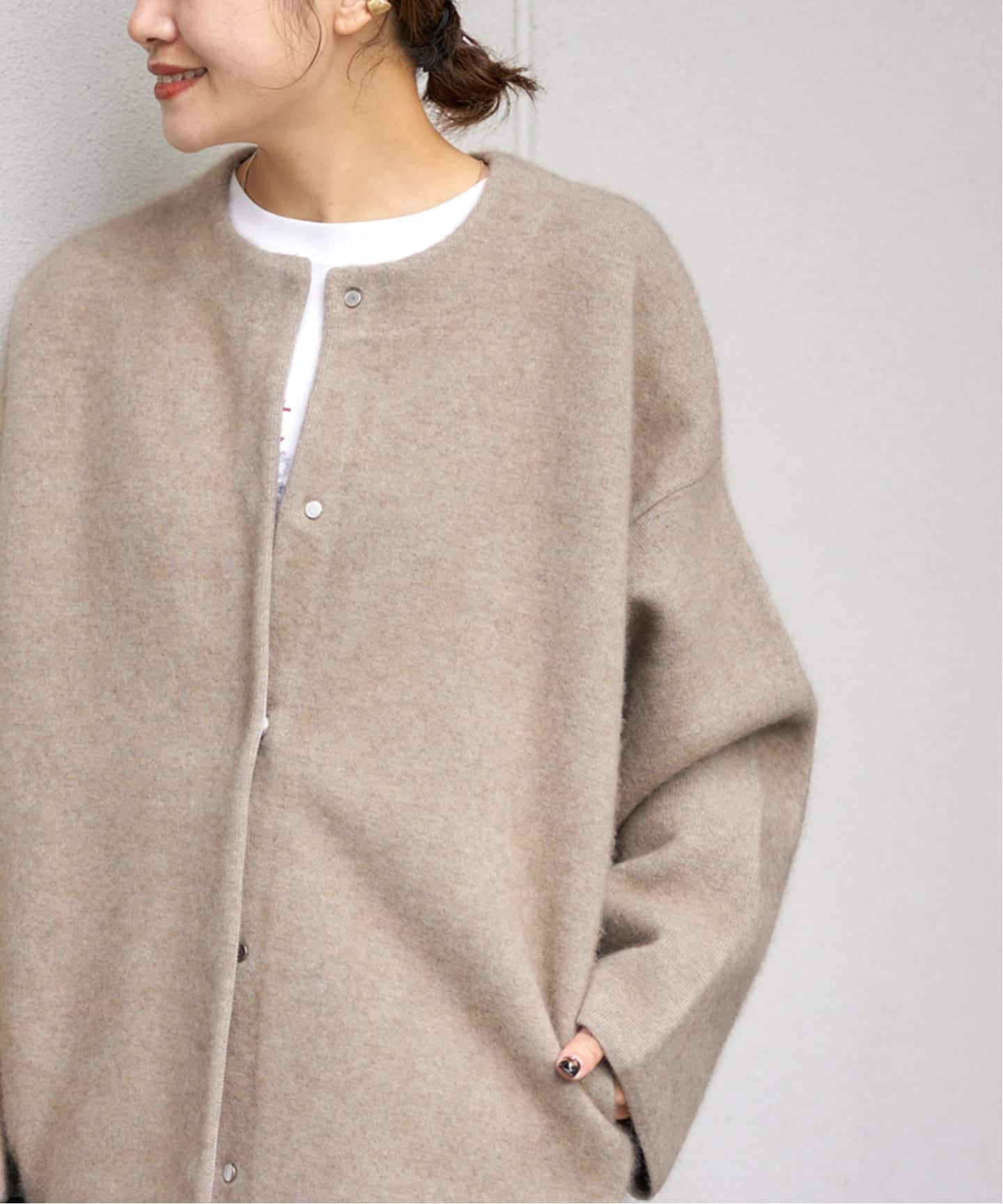 JOURNAL STANDARDダブルフェイスコクーンカーディガン 追加2》ダブルフェイスコクーンカーディガン（カーディガン/ボレロ