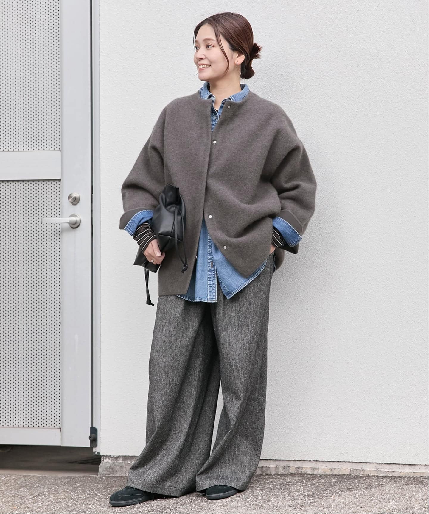 JOURNALSTANDARDダブルフェイスコクーンニットジャケット JOURNAL STANDARD｜《追加2》ダブルフェイスコクーンニットジャケット