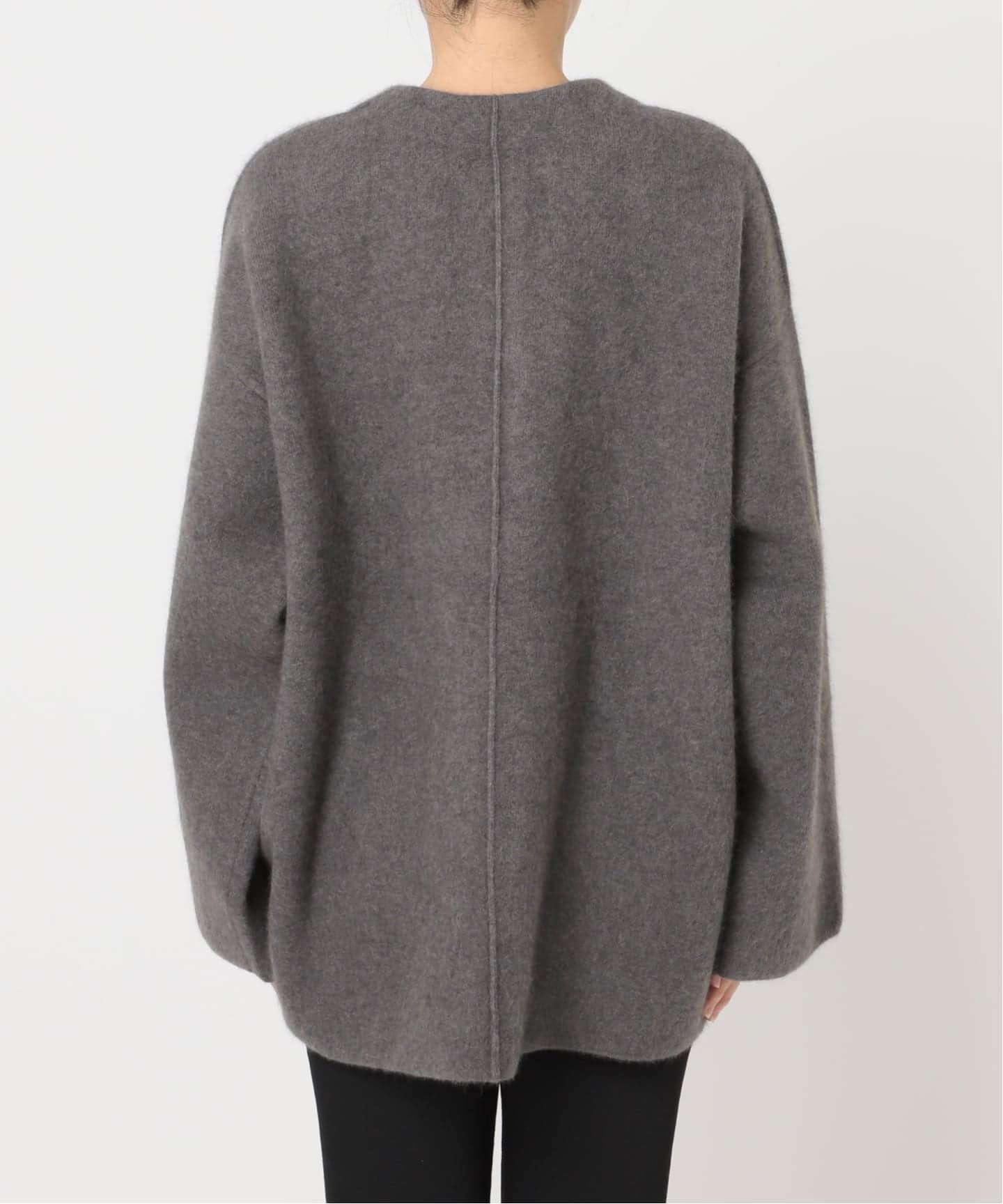 追加2》ダブルフェイスコクーンニットジャケット（カーディガン