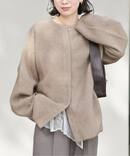 《追加2》ダブルフェイスコクーンニットジャケット