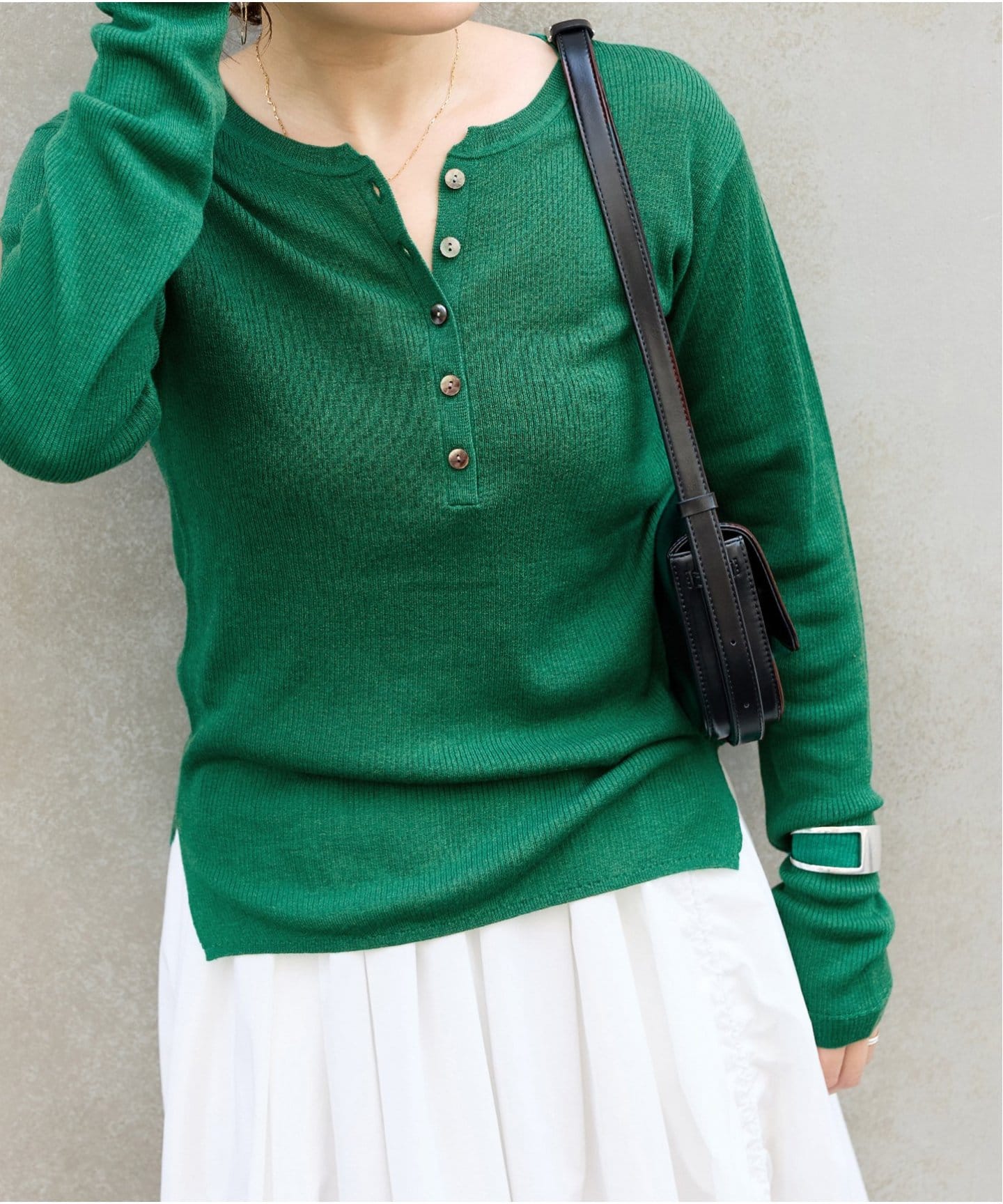 ウォッシャブル WPEヘンリープルオーバー（ニット／セーター