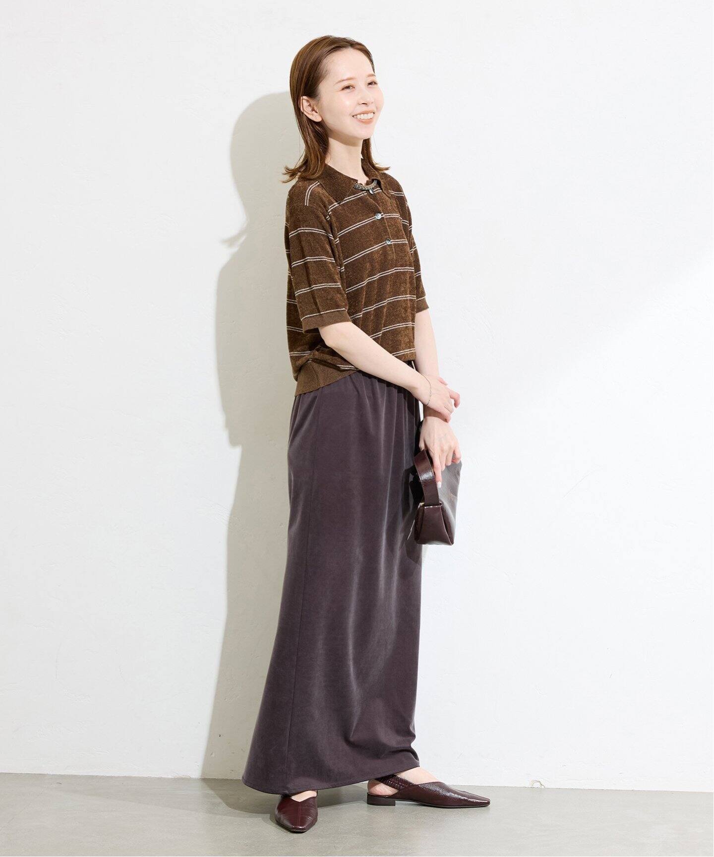 JOURNAL STANDARD (ジャーナルスタンダード) ベロアニット ポロシャツ 25080400351040 ネイビー ONE SIZE ベロアニット ポロシャツ（ニット／セーター）｜JOURNAL STANDARD