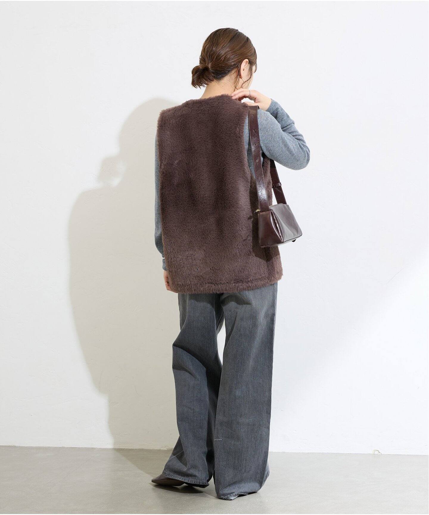 JOURNAL STANDARD　ダブルフェイスフェザークルーネックベスト JOURNAL STANDARD｜《追加予約》ダブルフェイスフェザークルー