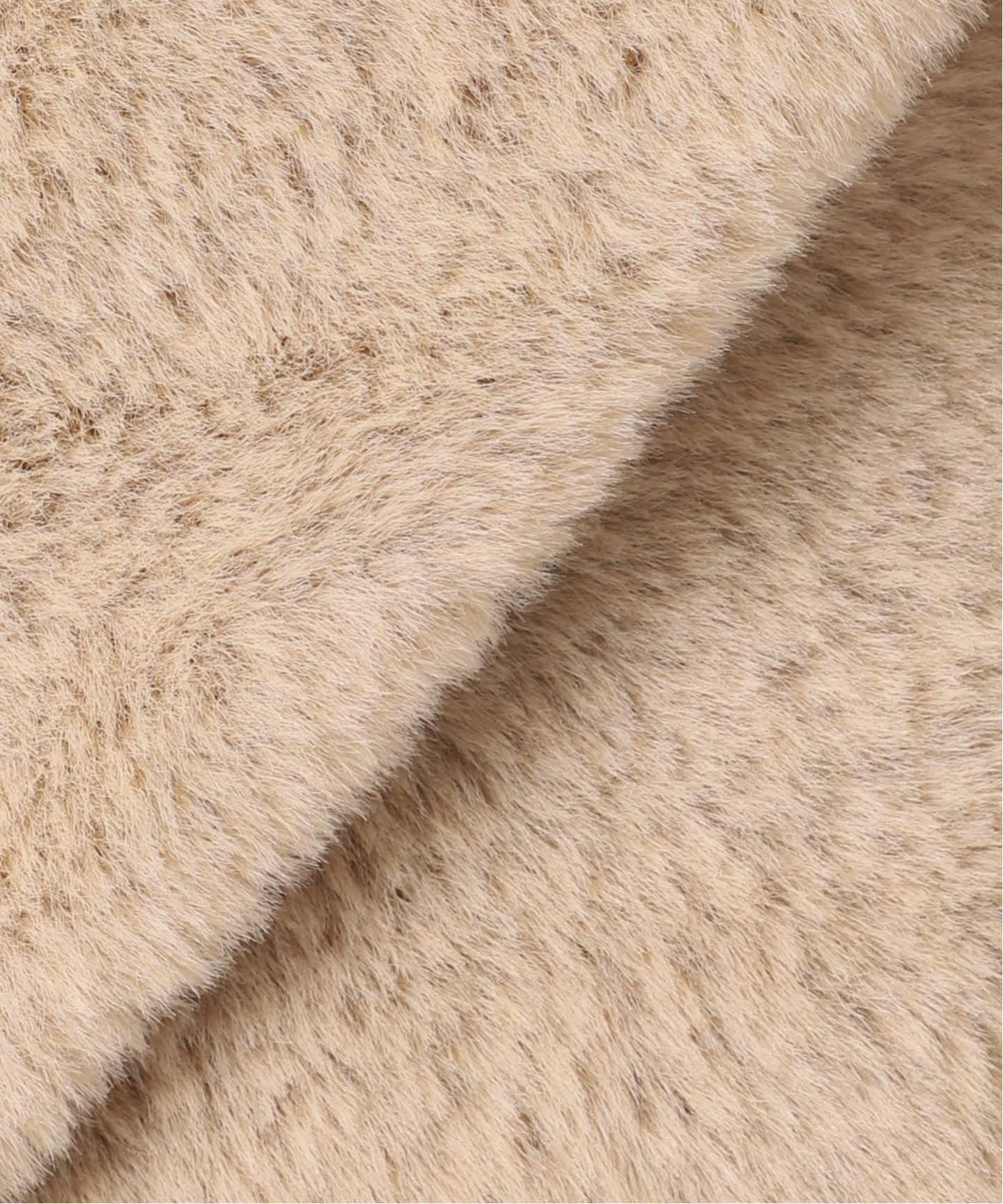 ジャーナルスタンダード　ダブルフェイスフェザークルーネックベスト　ベージュ ジャーナルスタンダード JOURNAL STANDARD 《追加》ダブルフェイス