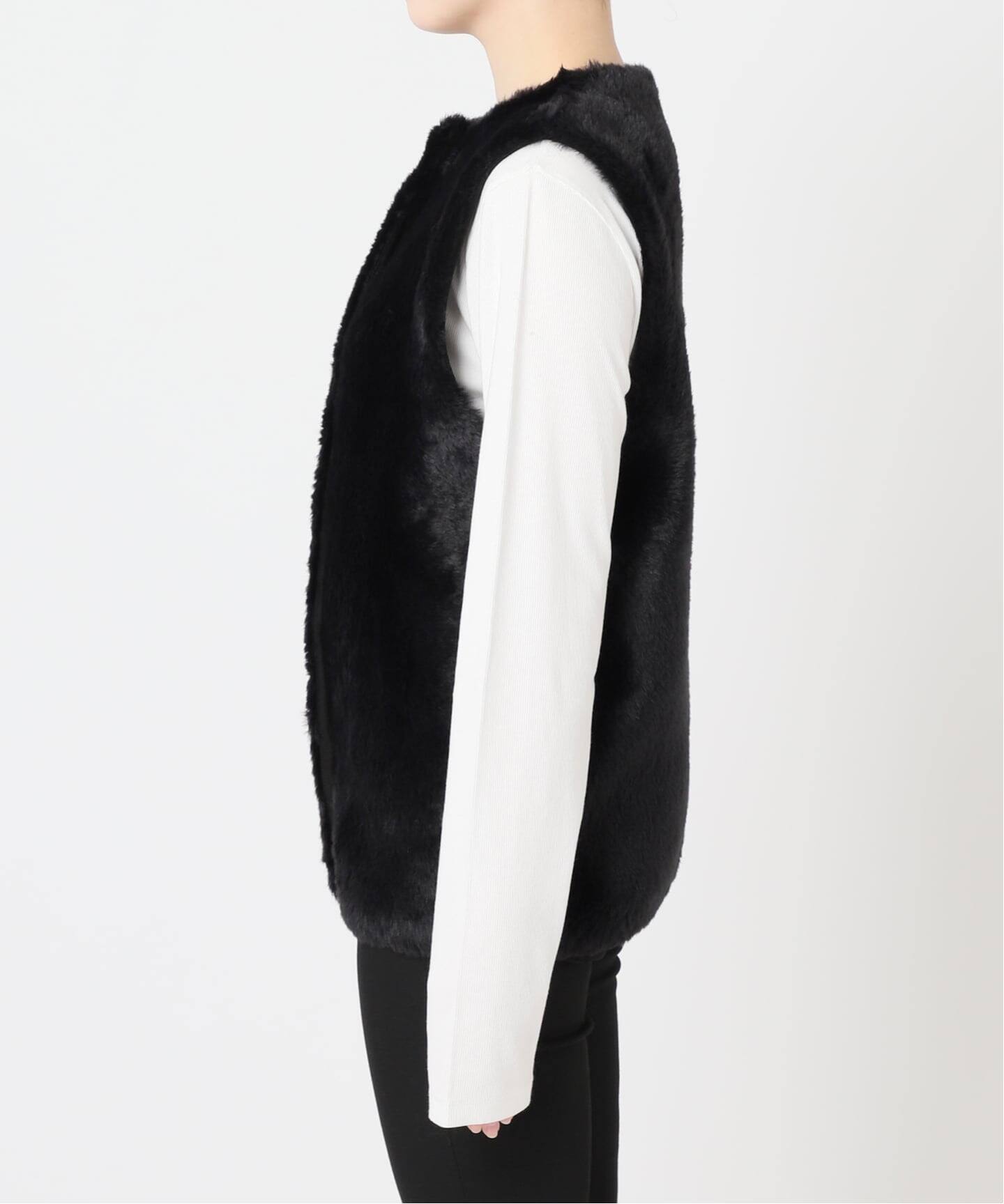 【最終価格】★ジャーナルスタンダード　ダブルフェイスフェザークルーネックベスト WEB限定追加3》ダブルフェイスフェザークルーネックベスト（ベスト