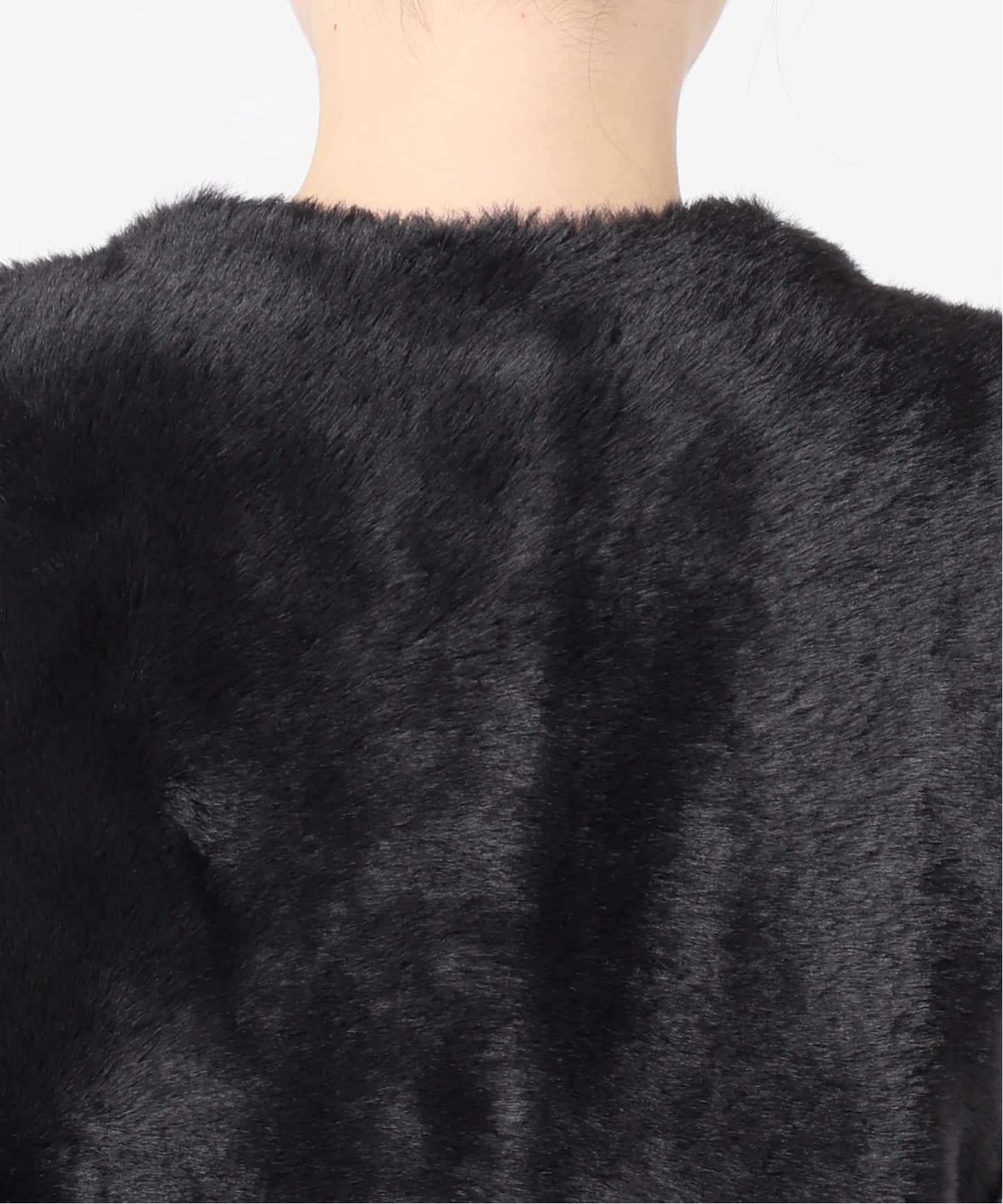 WEB限定追加3》ダブルフェイスフェザークルーネックベスト（ベスト