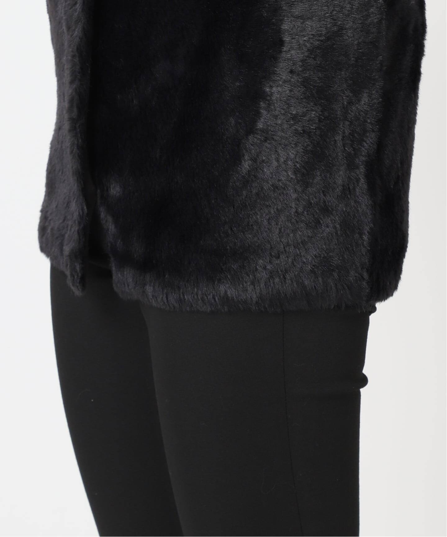 WEB限定追加3》ダブルフェイスフェザークルーネックベスト（ベスト