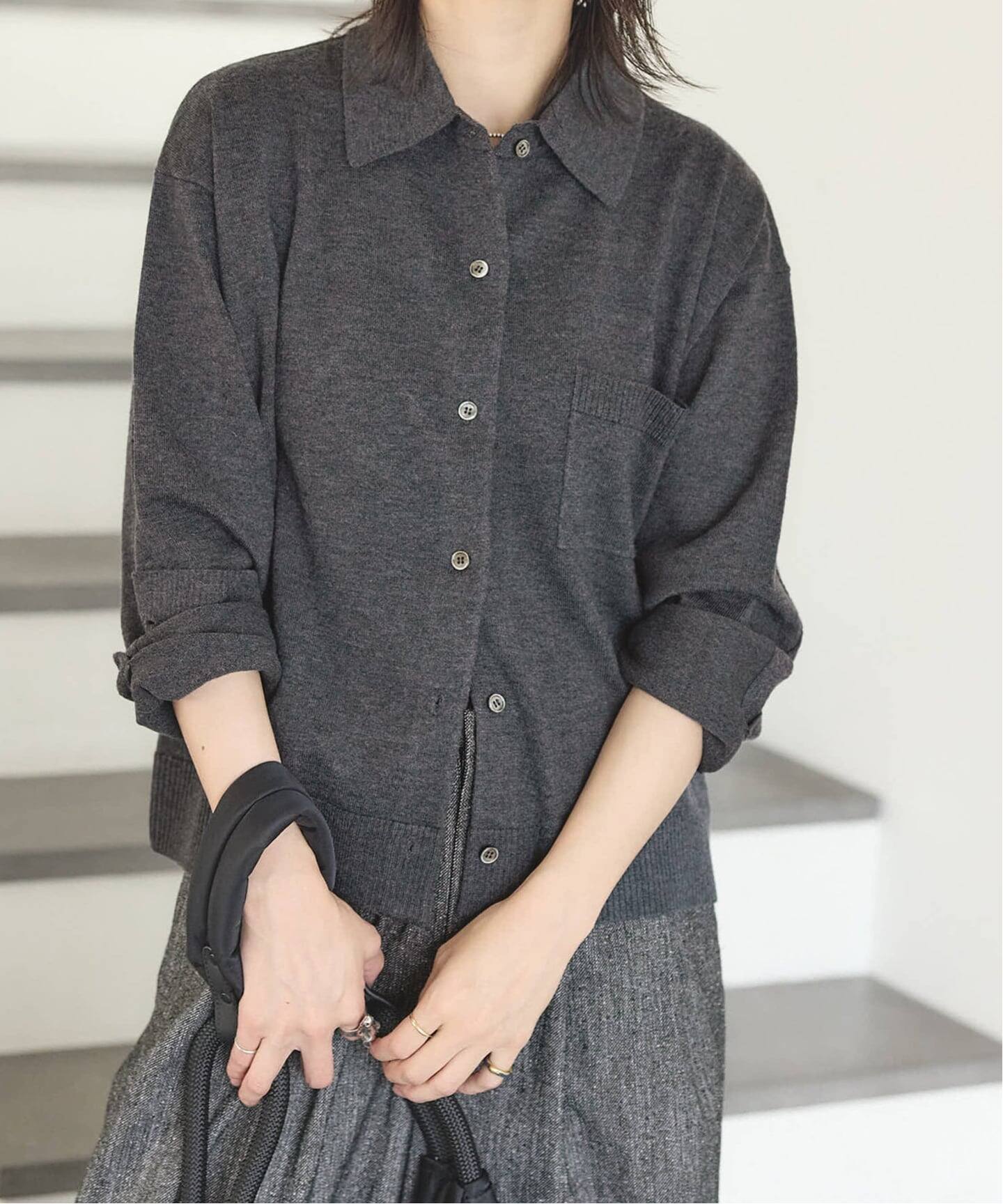 ウォッシャブル ニットシャツ（カーディガン）｜JOURNAL STANDARD