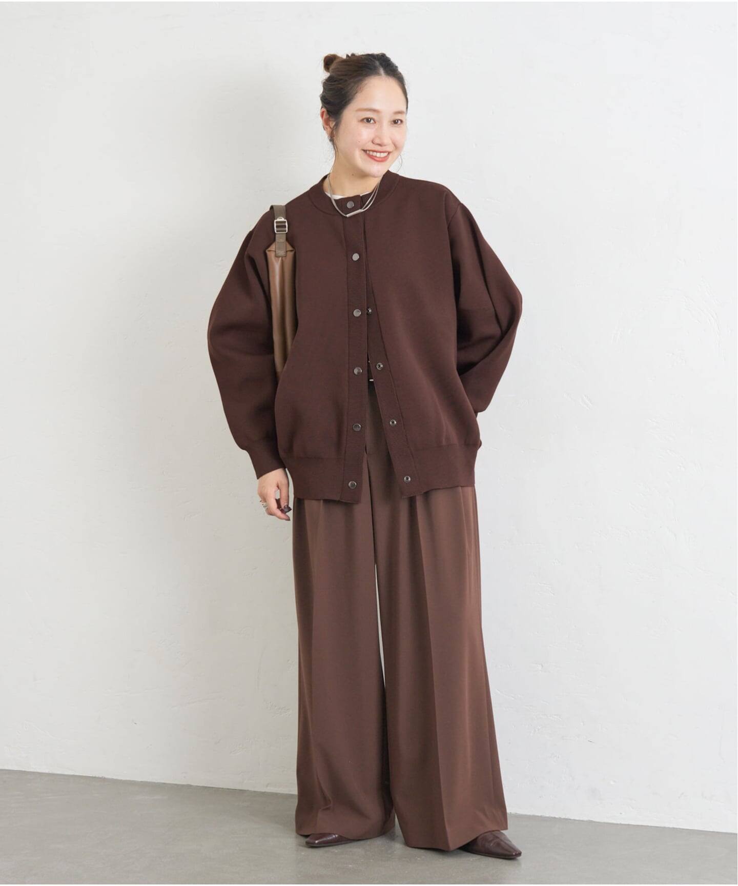 WEB限定追加》ウォッシャブルバナナスリーブカーディガン