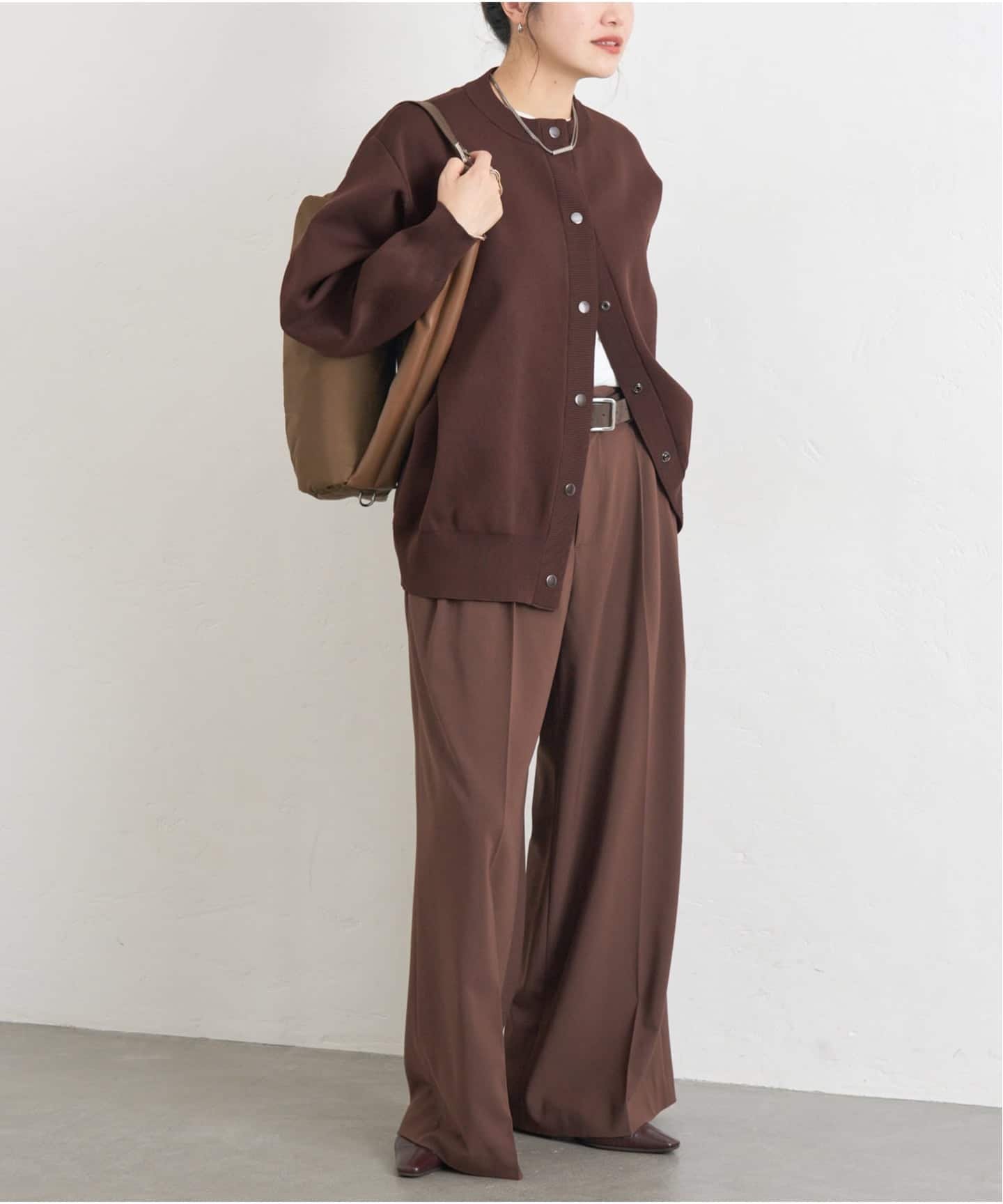 WEB限定追加》ウォッシャブルバナナスリーブカーディガン