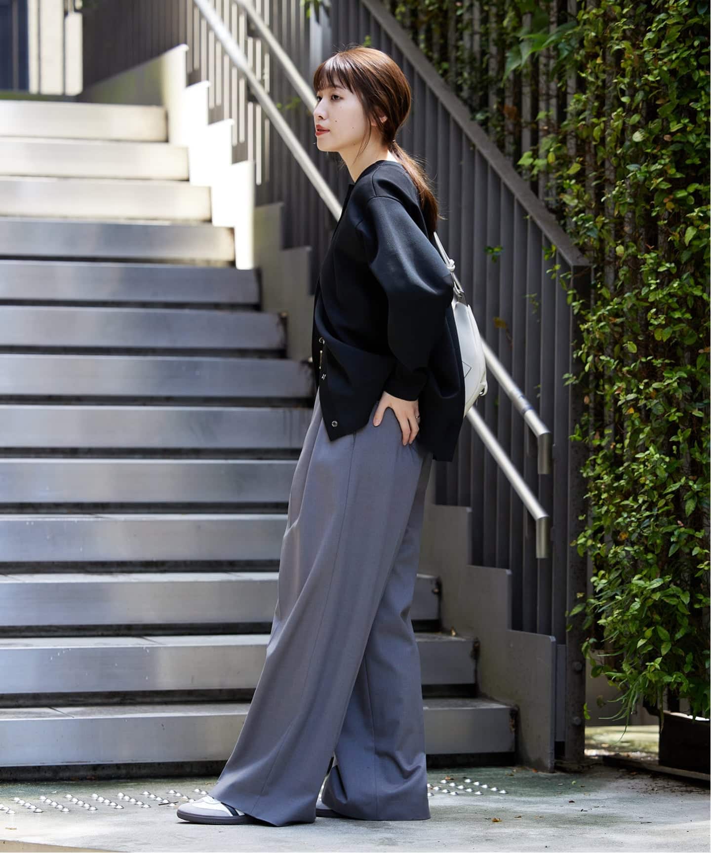 WEB限定追加2》ウォッシャブルバナナスリーブカーディガン