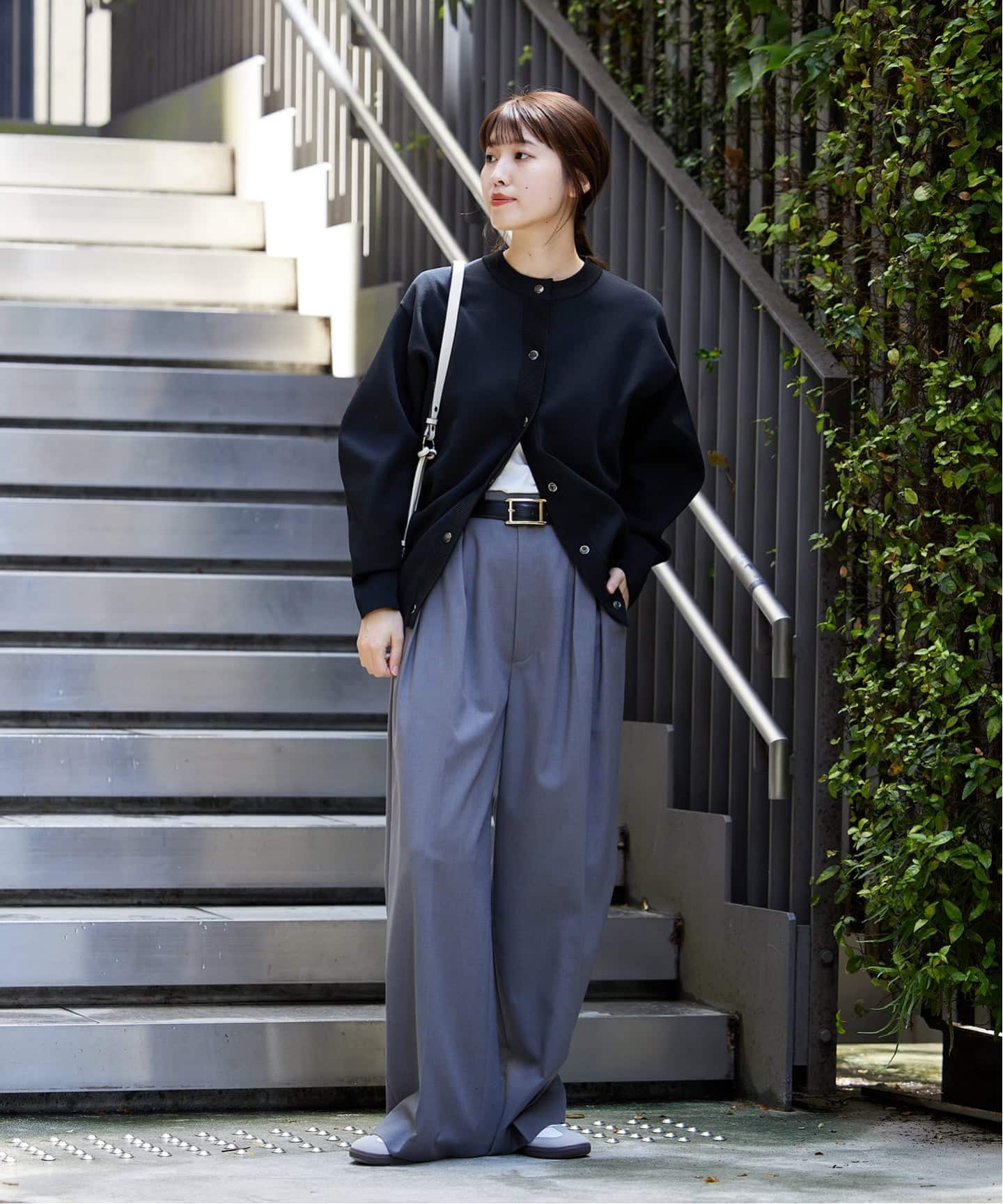 WEB限定追加2》ウォッシャブルバナナスリーブカーディガン