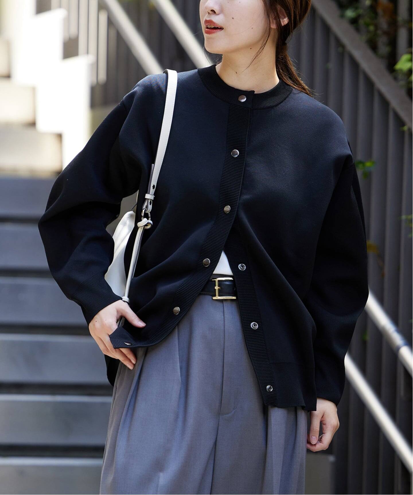 WEB限定追加2》ウォッシャブルバナナスリーブカーディガン