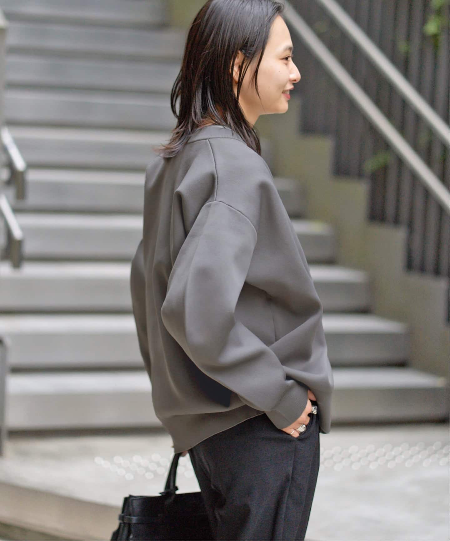 WEB限定追加2》ウォッシャブルバナナスリーブカーディガン