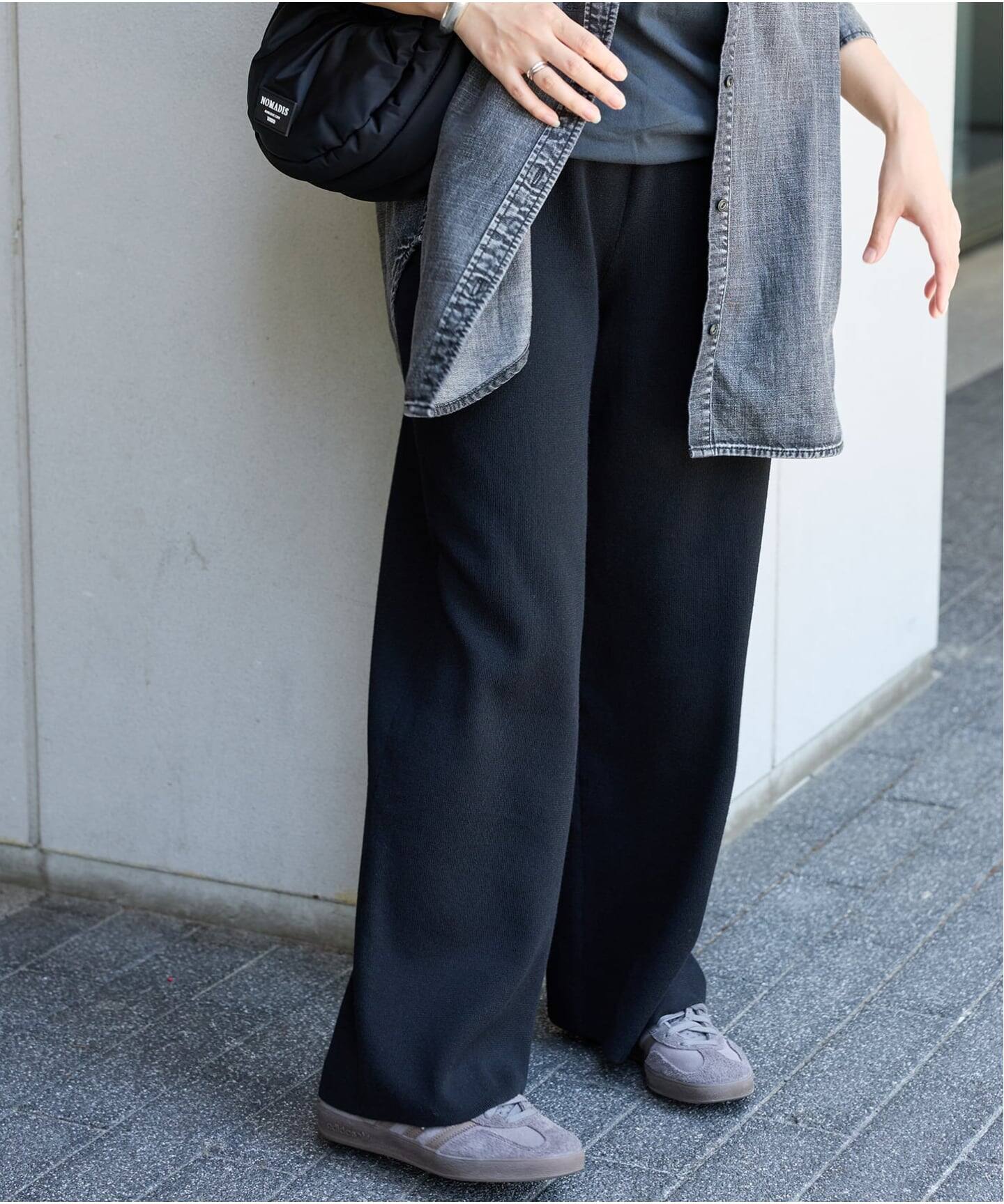 WEB限定追加》ウォッシャブルTEXBRID ワイドパンツ（その他パンツ