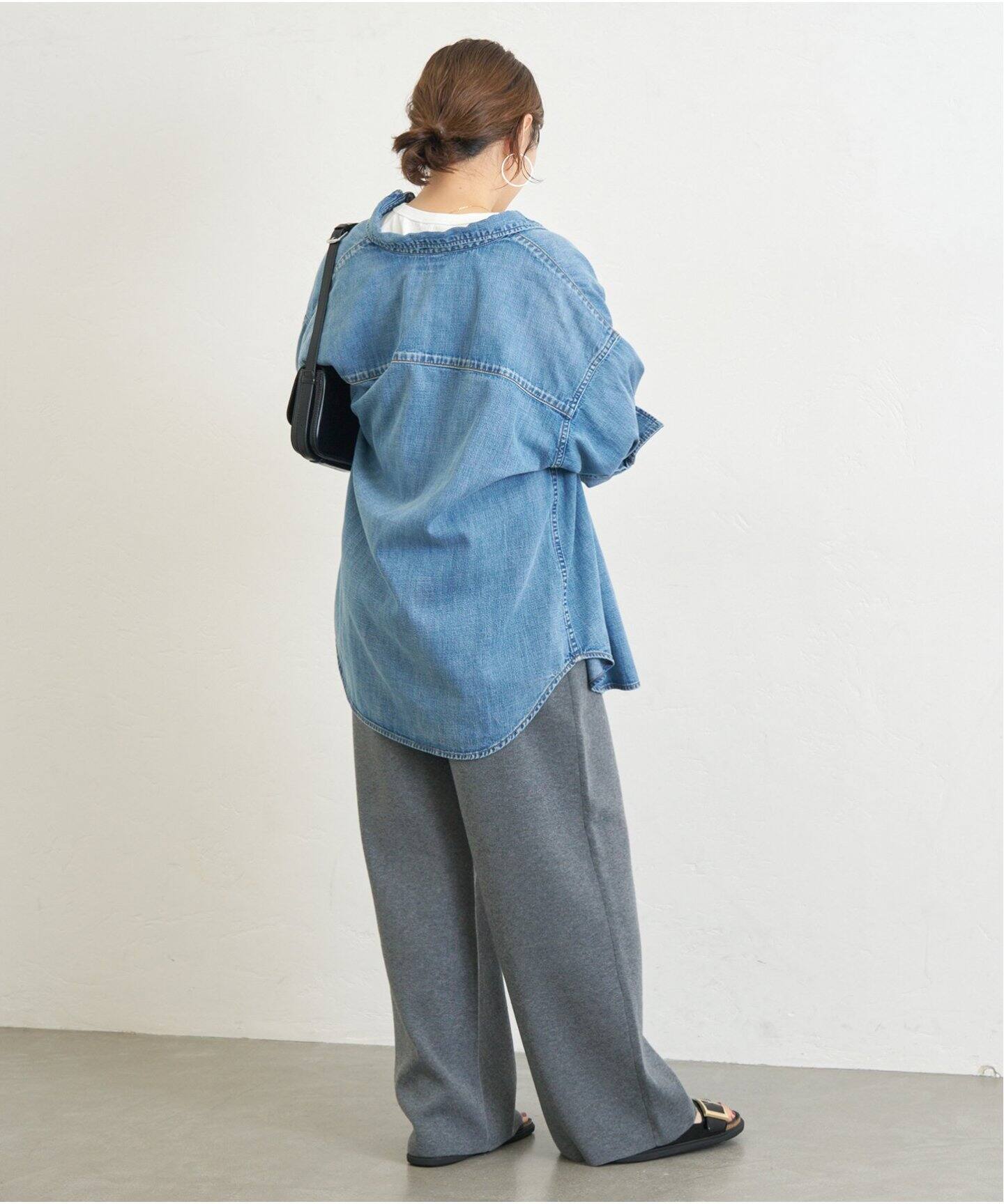 Journal Standard Homestead ブラウンワイドパンツ JOURNAL STANDARD relume｜《追加5》ウォッシャブルサージ