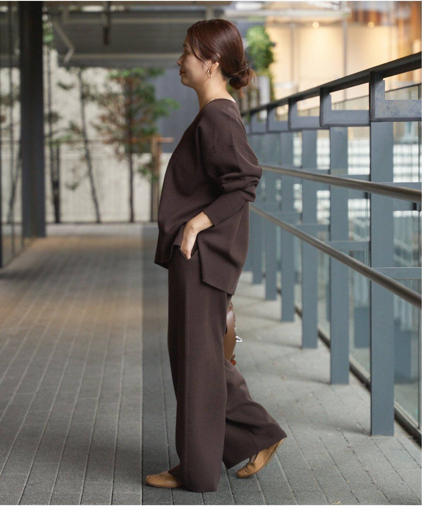 Journal Standard stead ブラウンワイドパンツ JOURNAL STANDARD｜ジャーナルスタンダードのパンツ（ブラウン