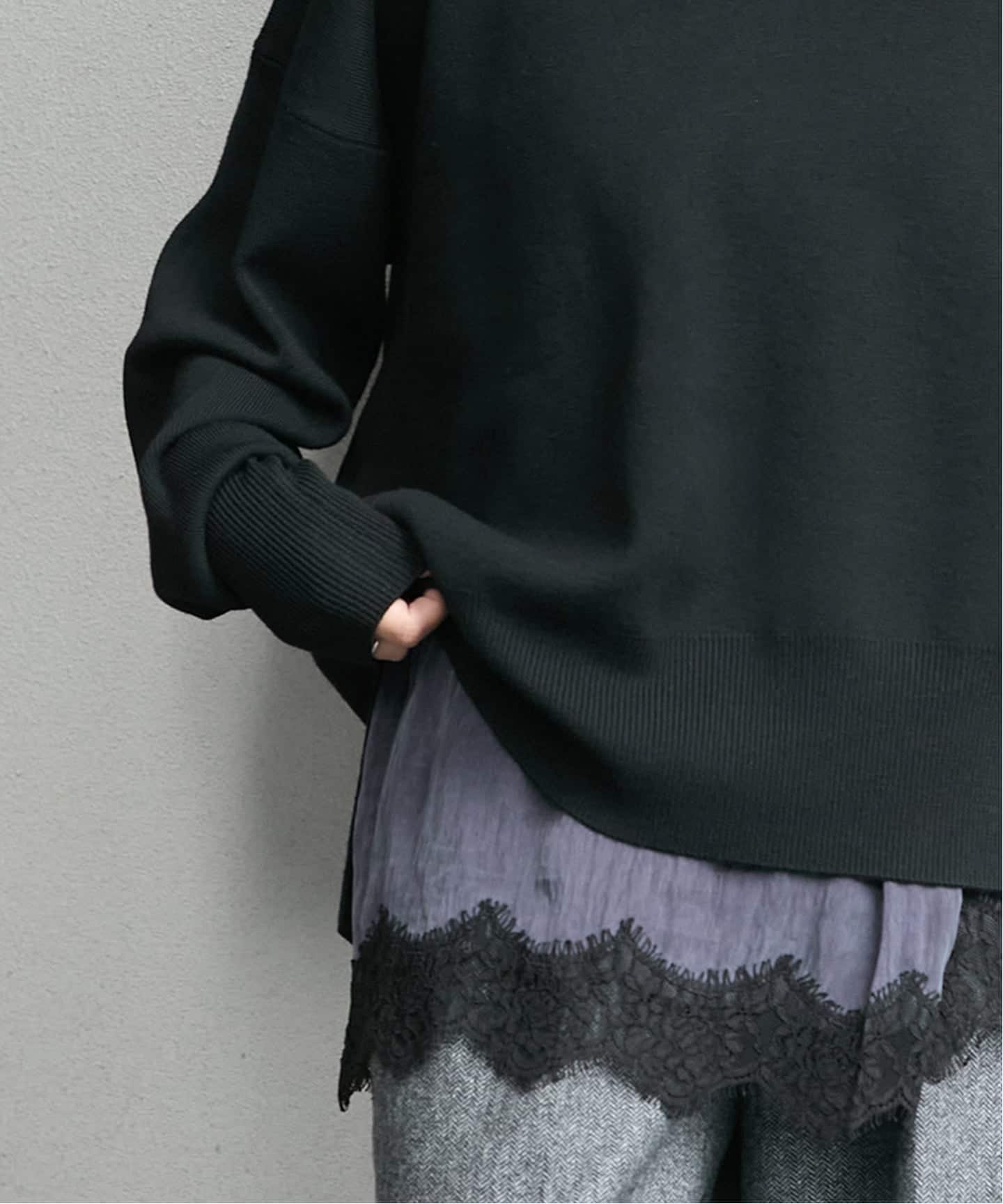 WEB限定》ウォッシャブルTEXBRID Vプルオーバー（ニット／セーター