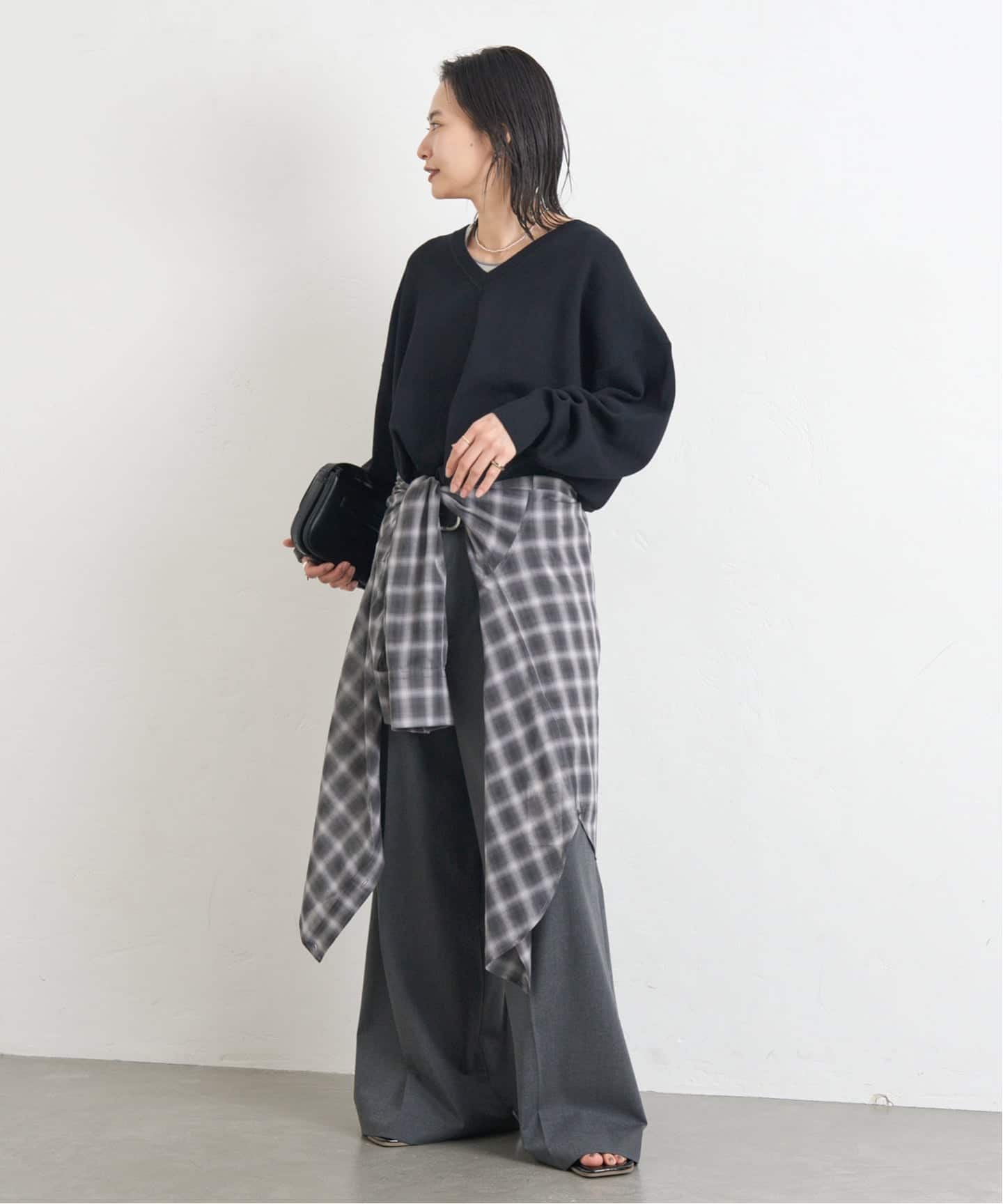 WEB限定》ウォッシャブルTEXBRID Vプルオーバー（ニット／セーター