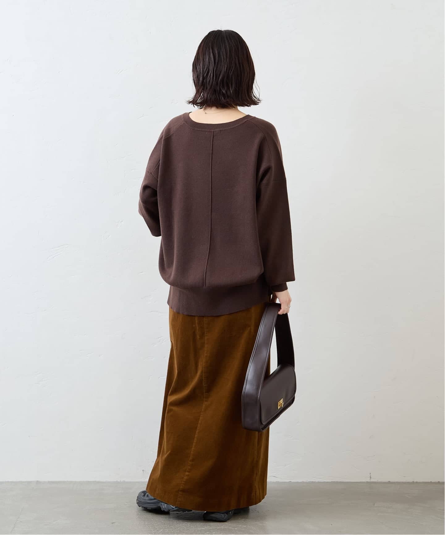 WEB限定》ウォッシャブルTEXBRID Vプルオーバー（ニット／セーター