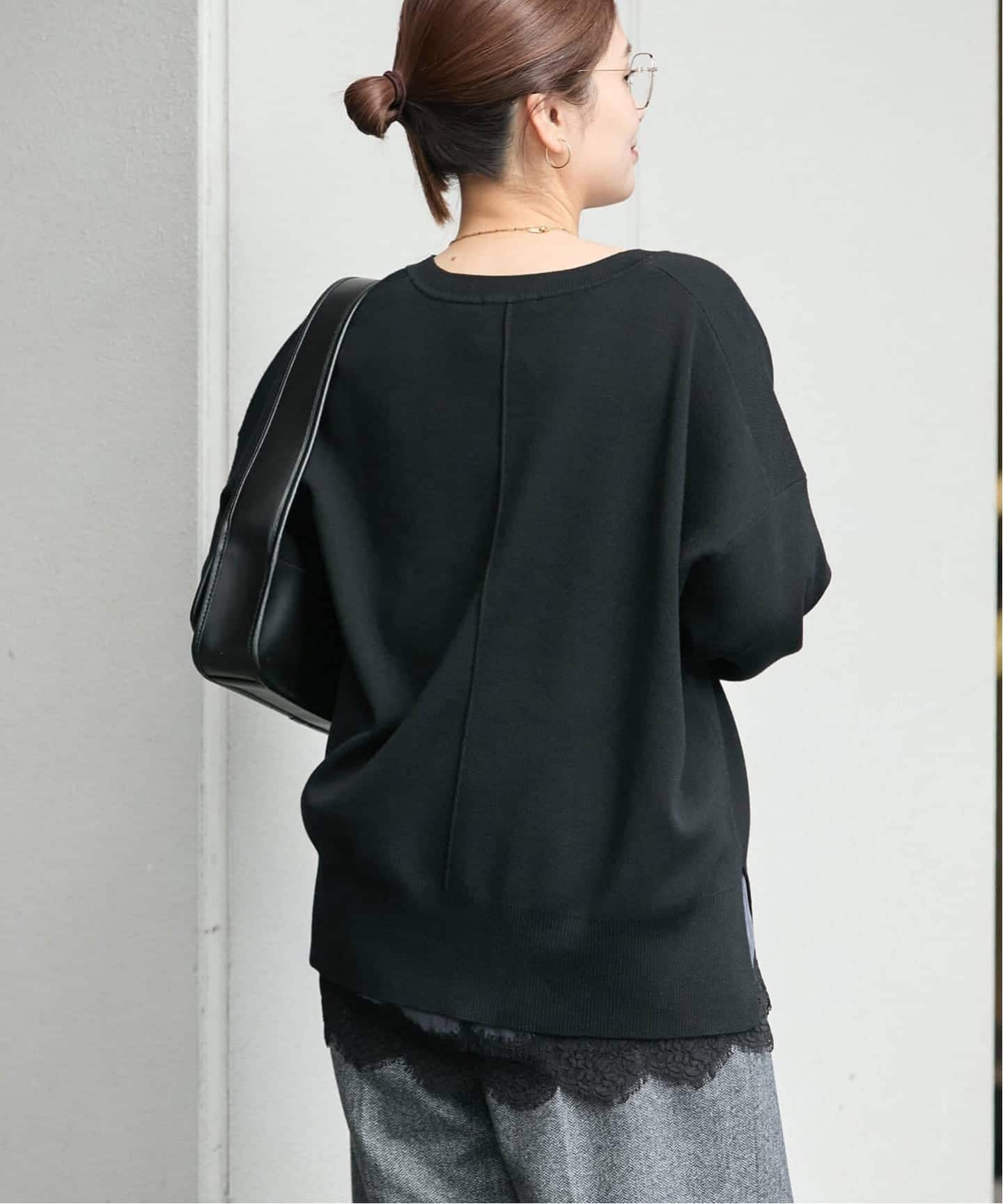 WEB限定追加3》ウォッシャブルTEXBRID Vプルオーバー（ニット