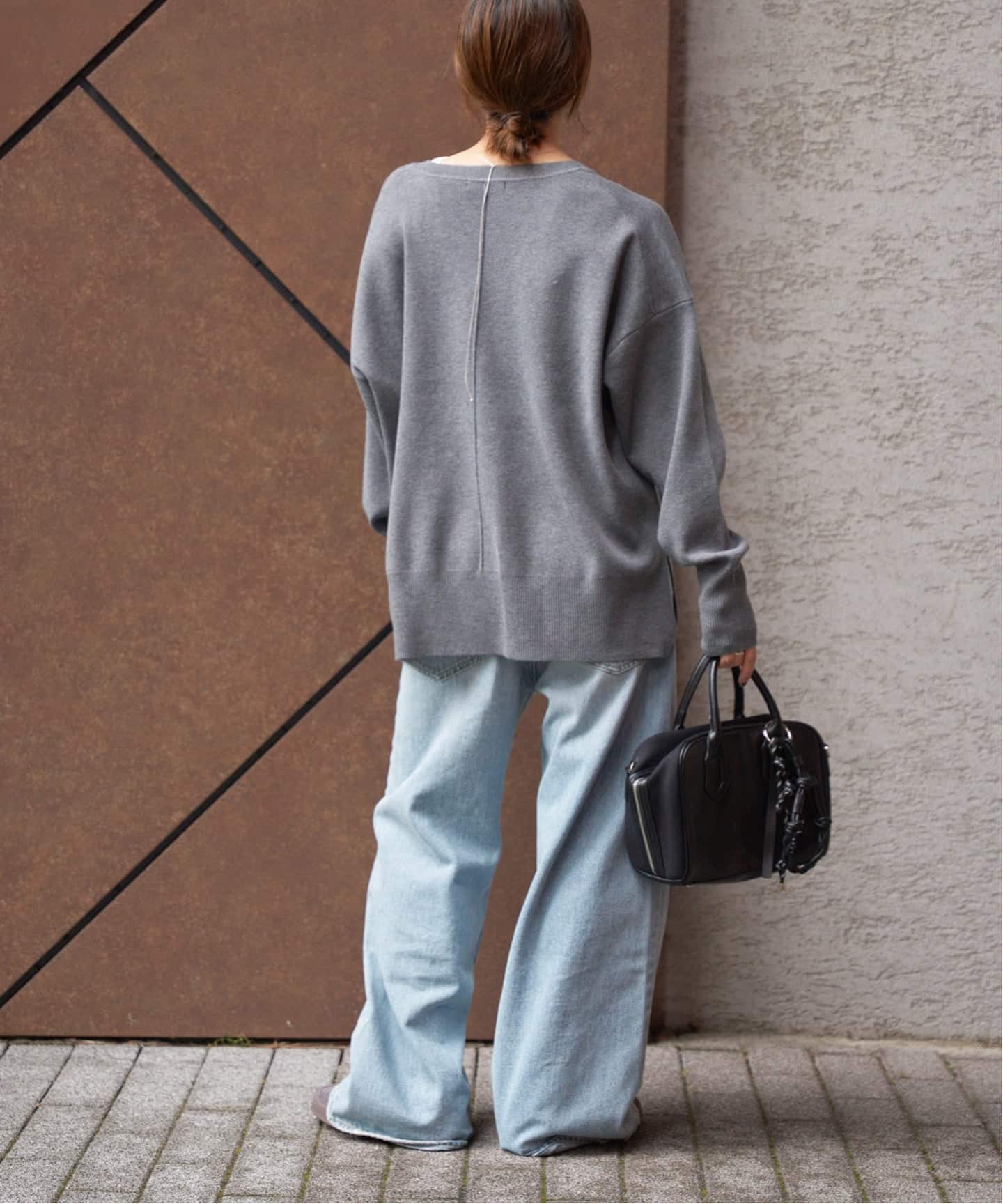 WEB限定追加3》ウォッシャブルTEXBRID Vプルオーバー（ニット