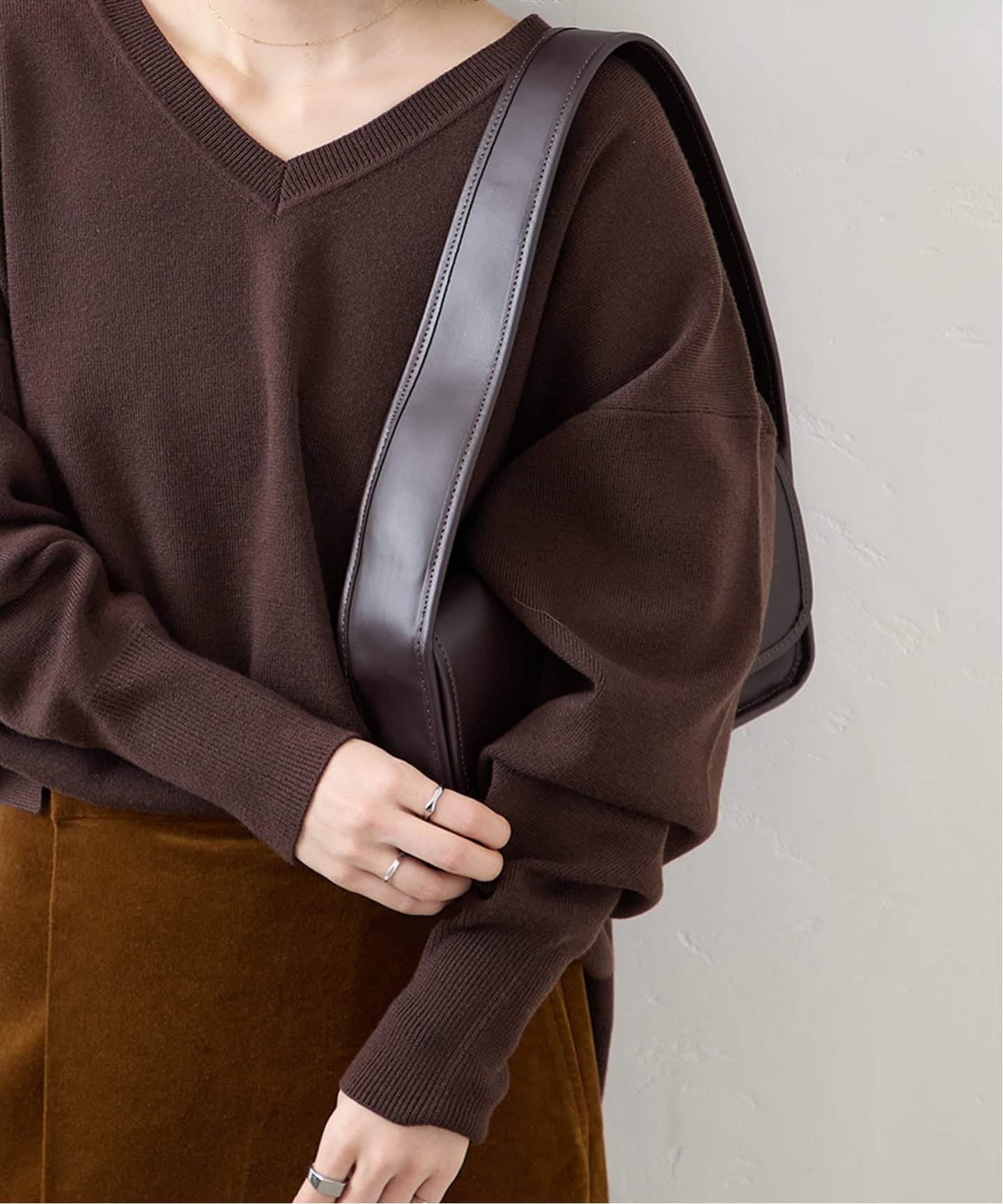 WEB限定追加3》ウォッシャブルTEXBRID Vプルオーバー（ニット