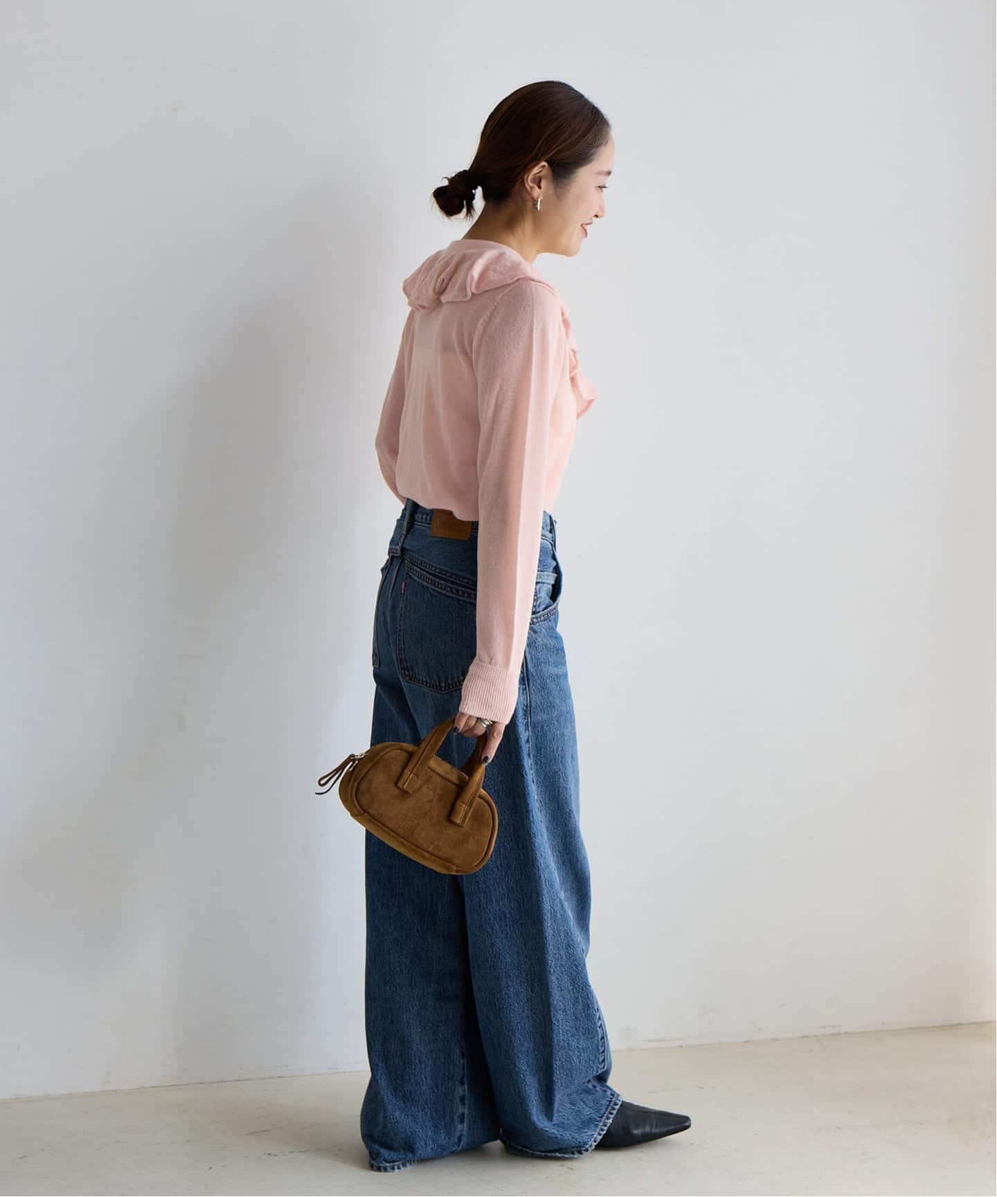 シアーアルパカMIXフリルカーディガン（カーディガン）｜JOURNAL